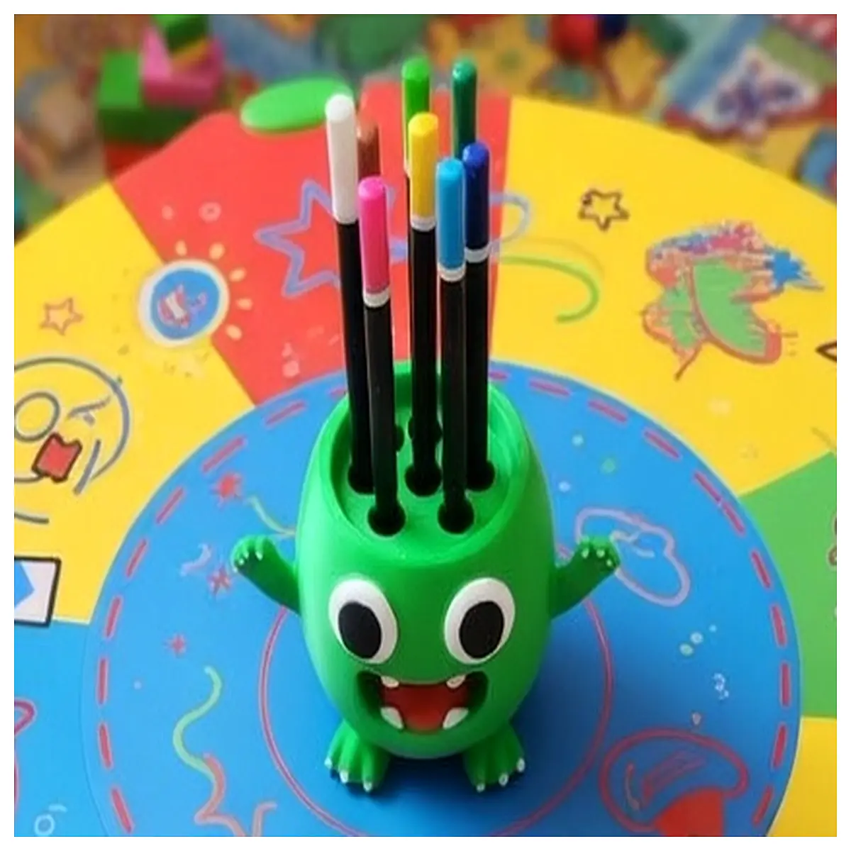 fun cartoon pencil holder cute desk organizer for kids stationery storage