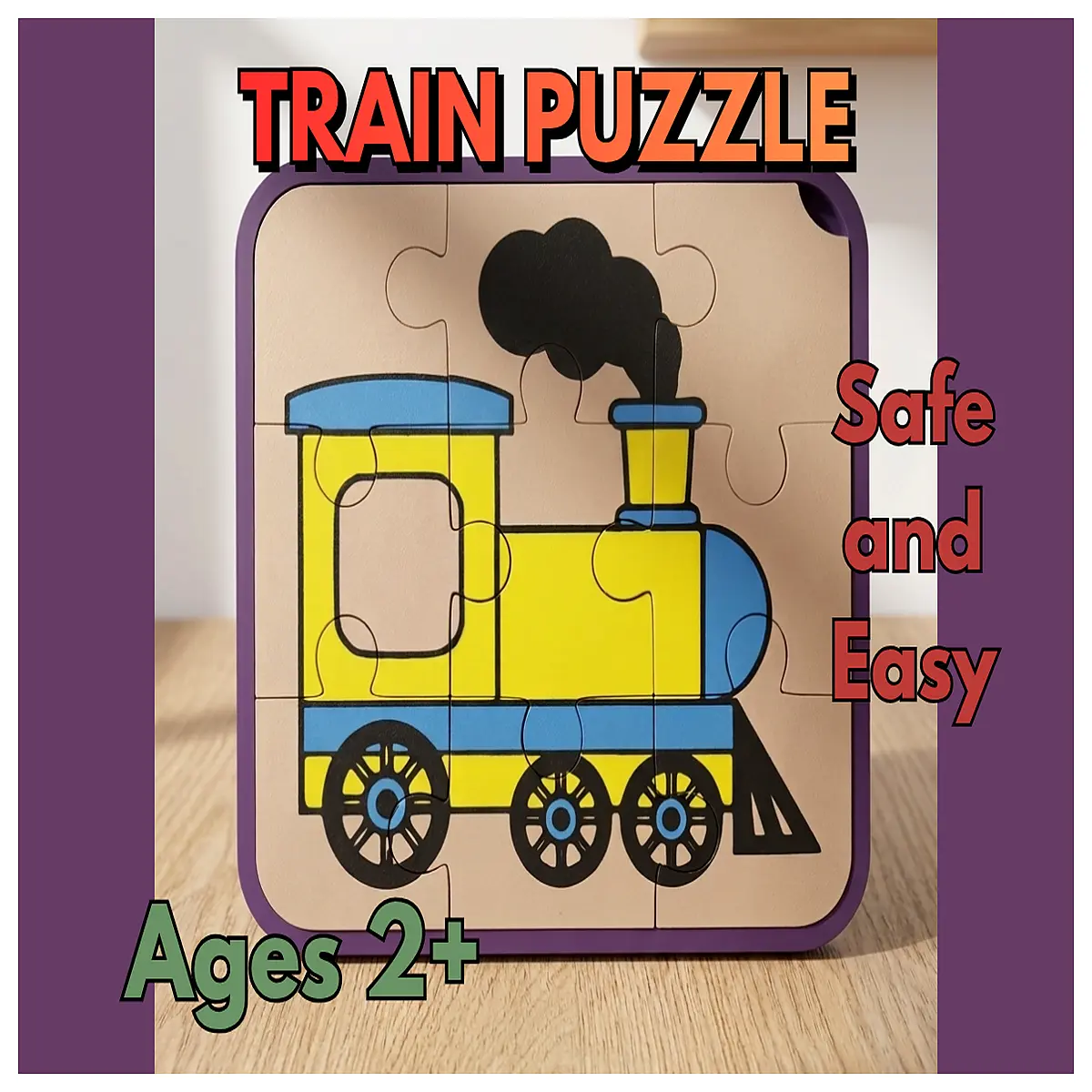 educational train puzzle for toddlers age 2 wooden jigsaw learning toys