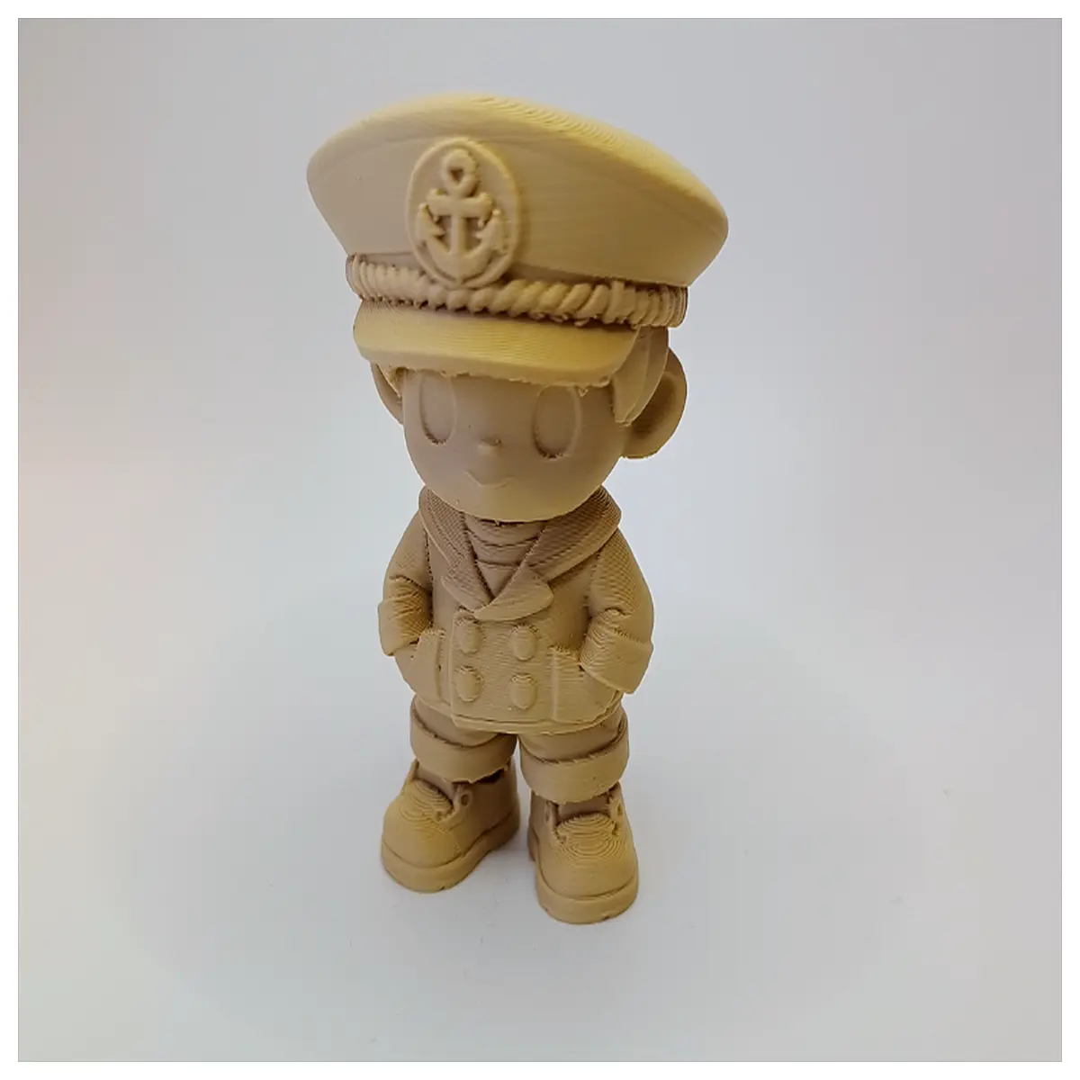 brave sailor statue wearing captain hat nautical home decor maritime men sea lover