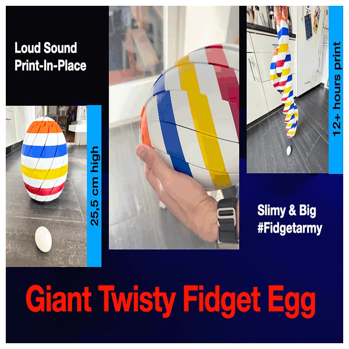 stress relief easter egg toy fidget squeeze popper anti anxiety kids adults