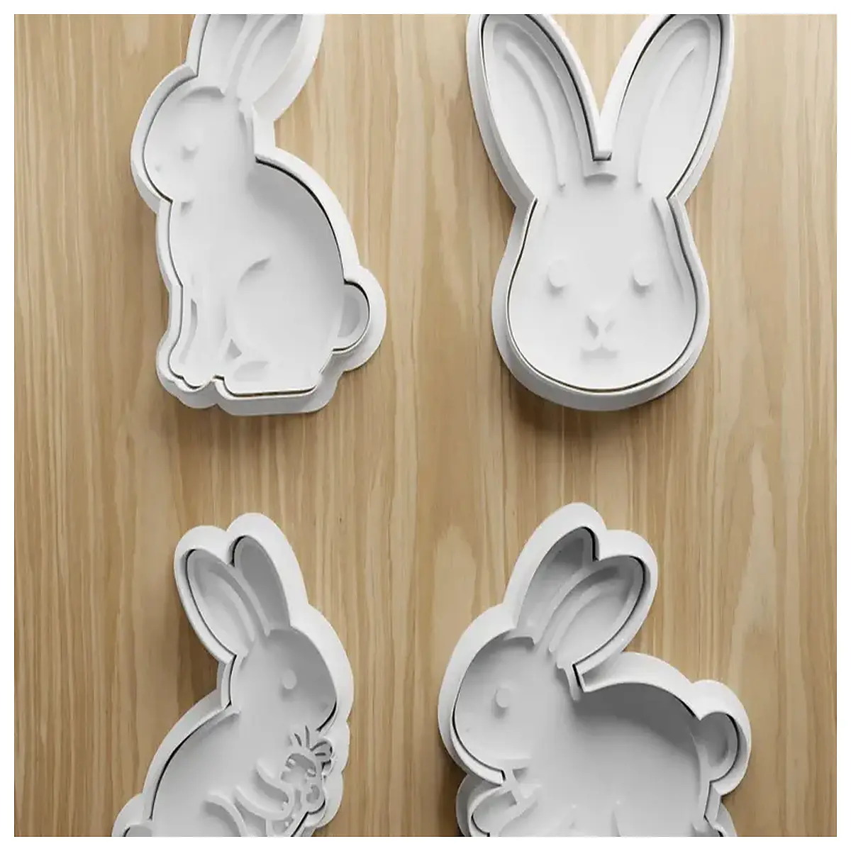 cute bunny rabbit cookie cutter for baking sugar paste fondant shapes