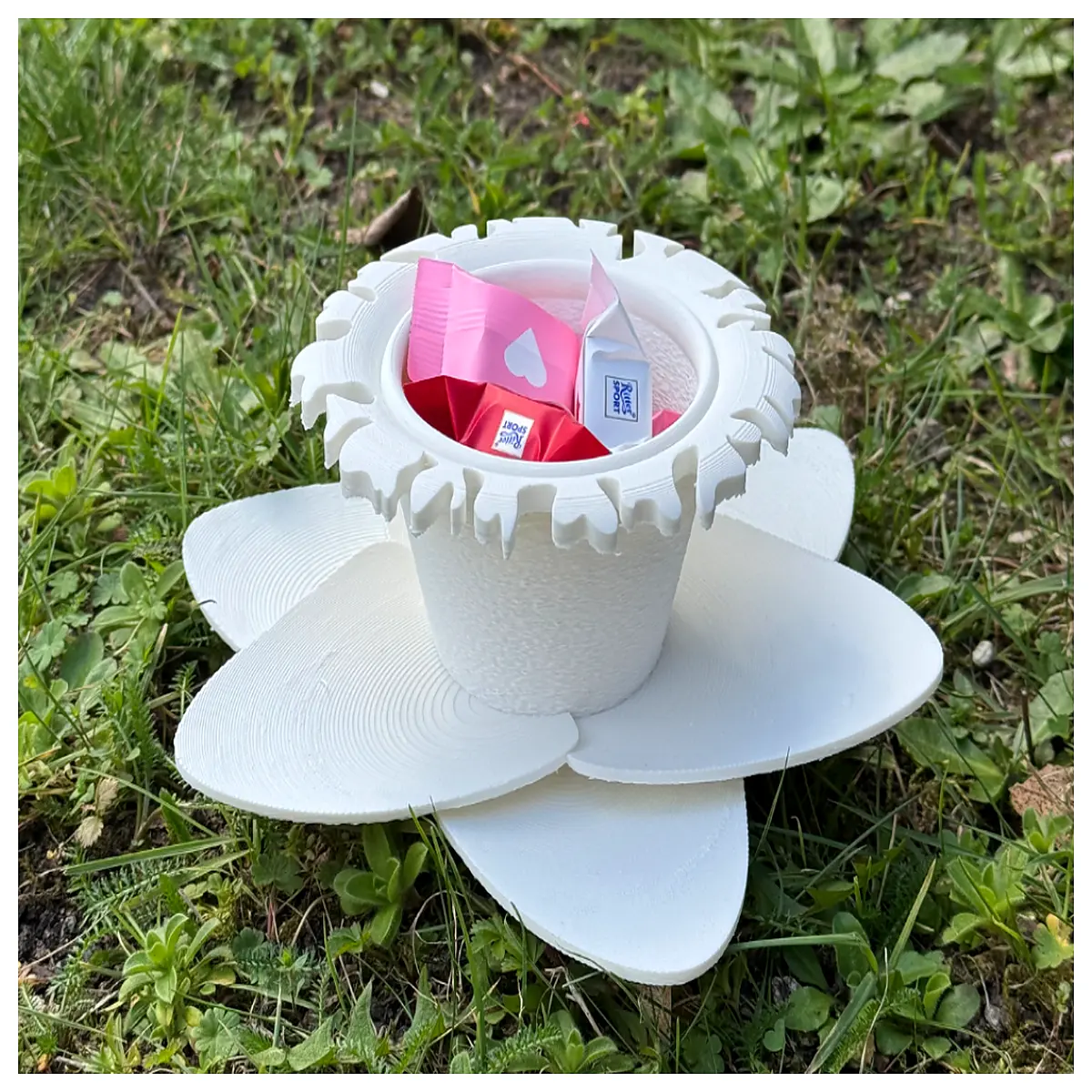 easter candy bowl for kids spring flower snack holder tulip daffodil table decor holiday party treat dispenser