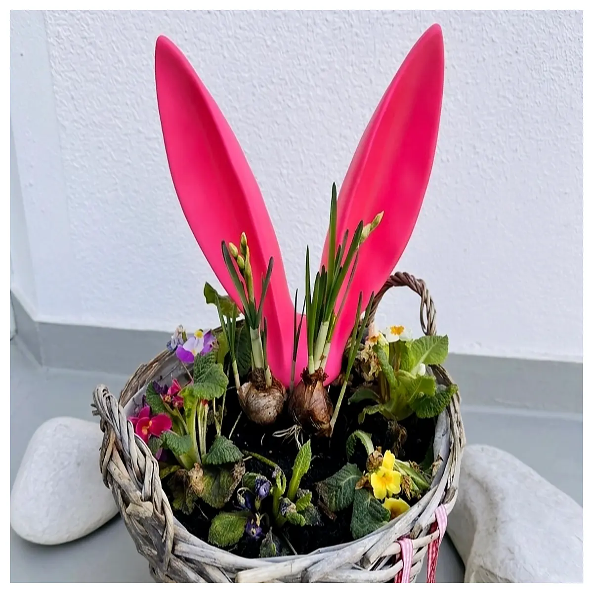 cute bunny ear flower pots for succulents and cacti ceramic planter with animal ears design small decorative garden pot
