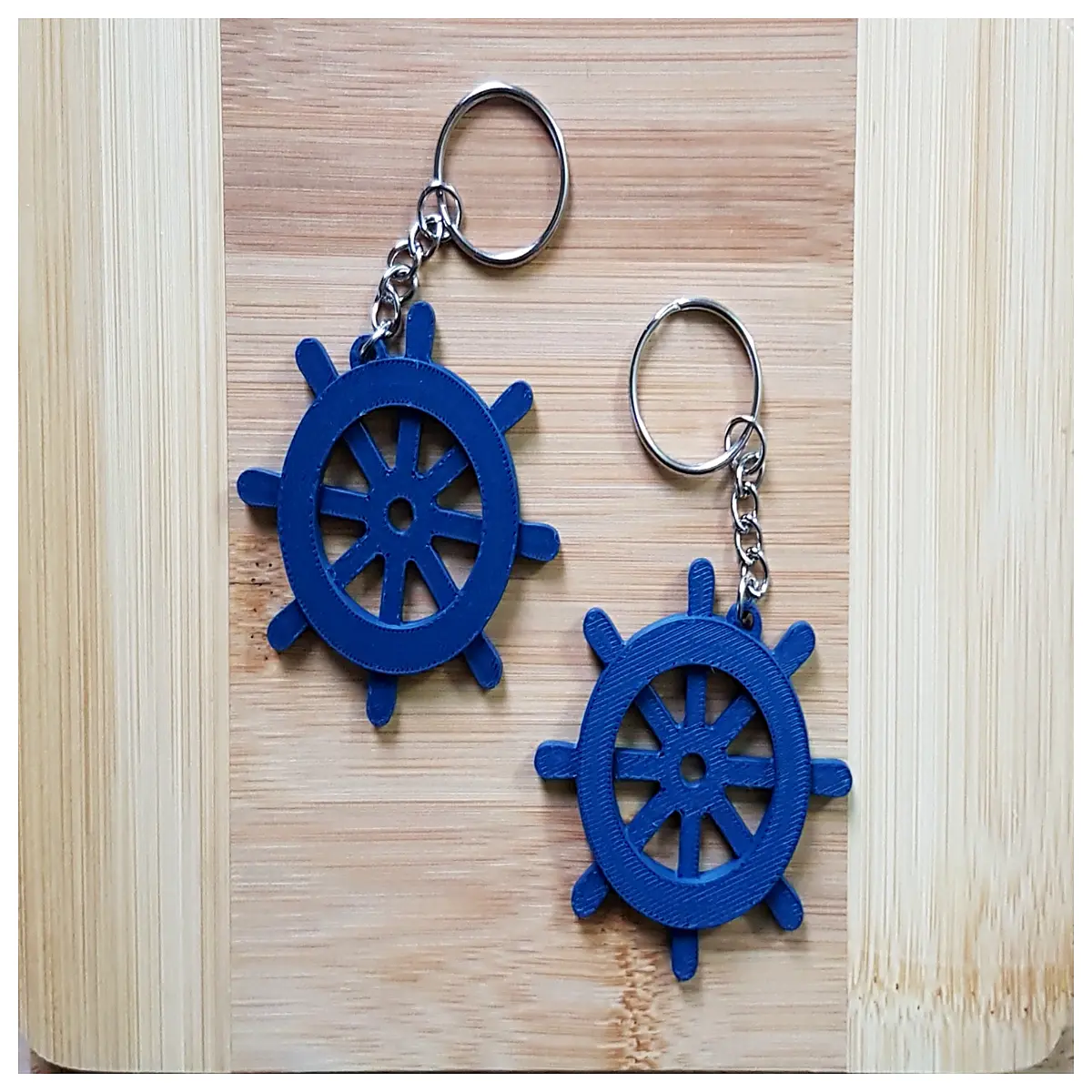 nautical wheel keychain captain men boating accessories marine decor anchor charm