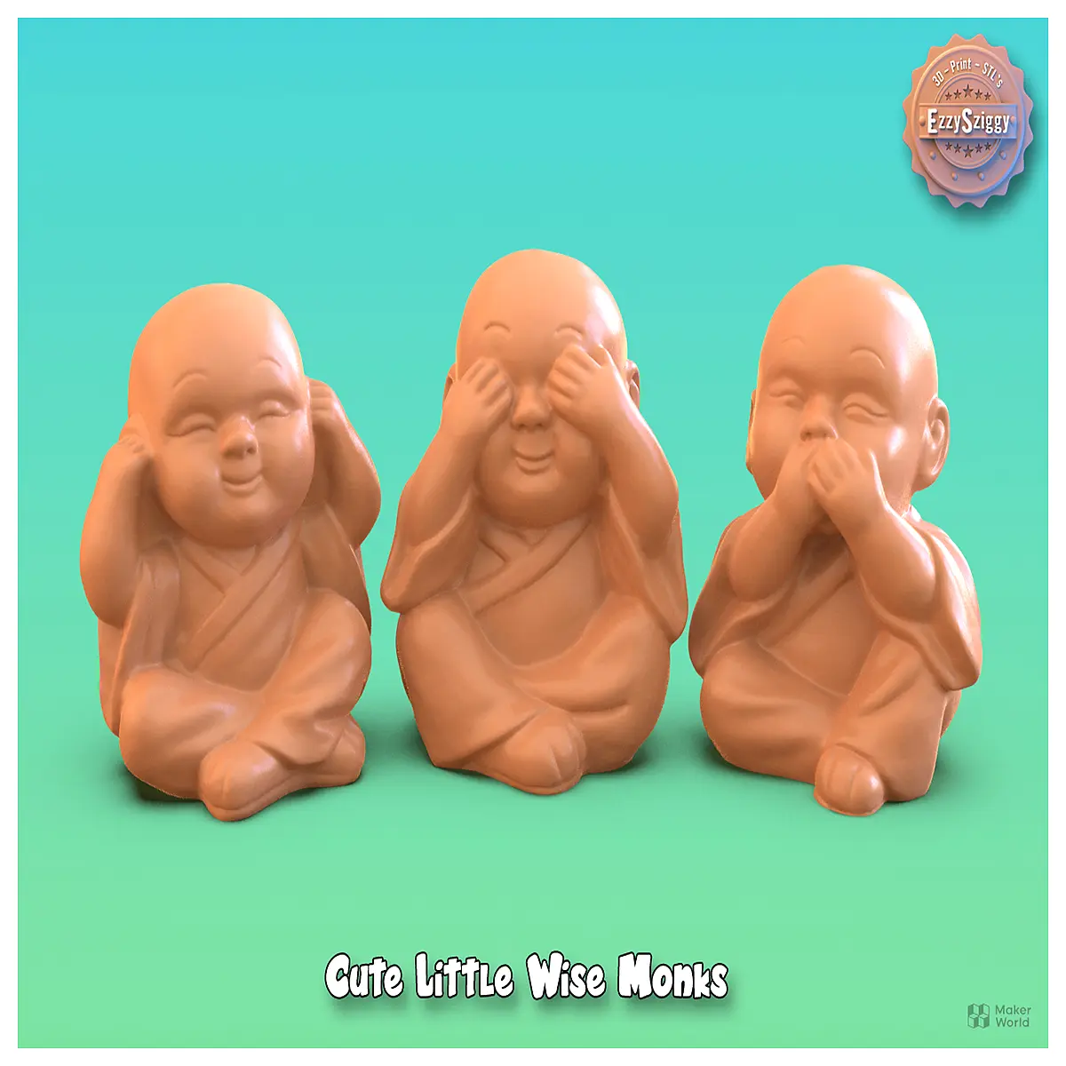 cute wise monk figurine zen garden decor small buddhist statue for desk