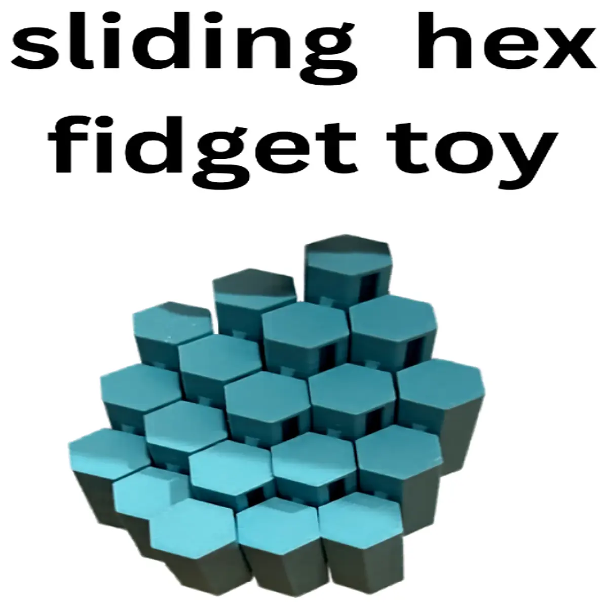 fidget slider hexagon anti stress toy for anxiety relief and