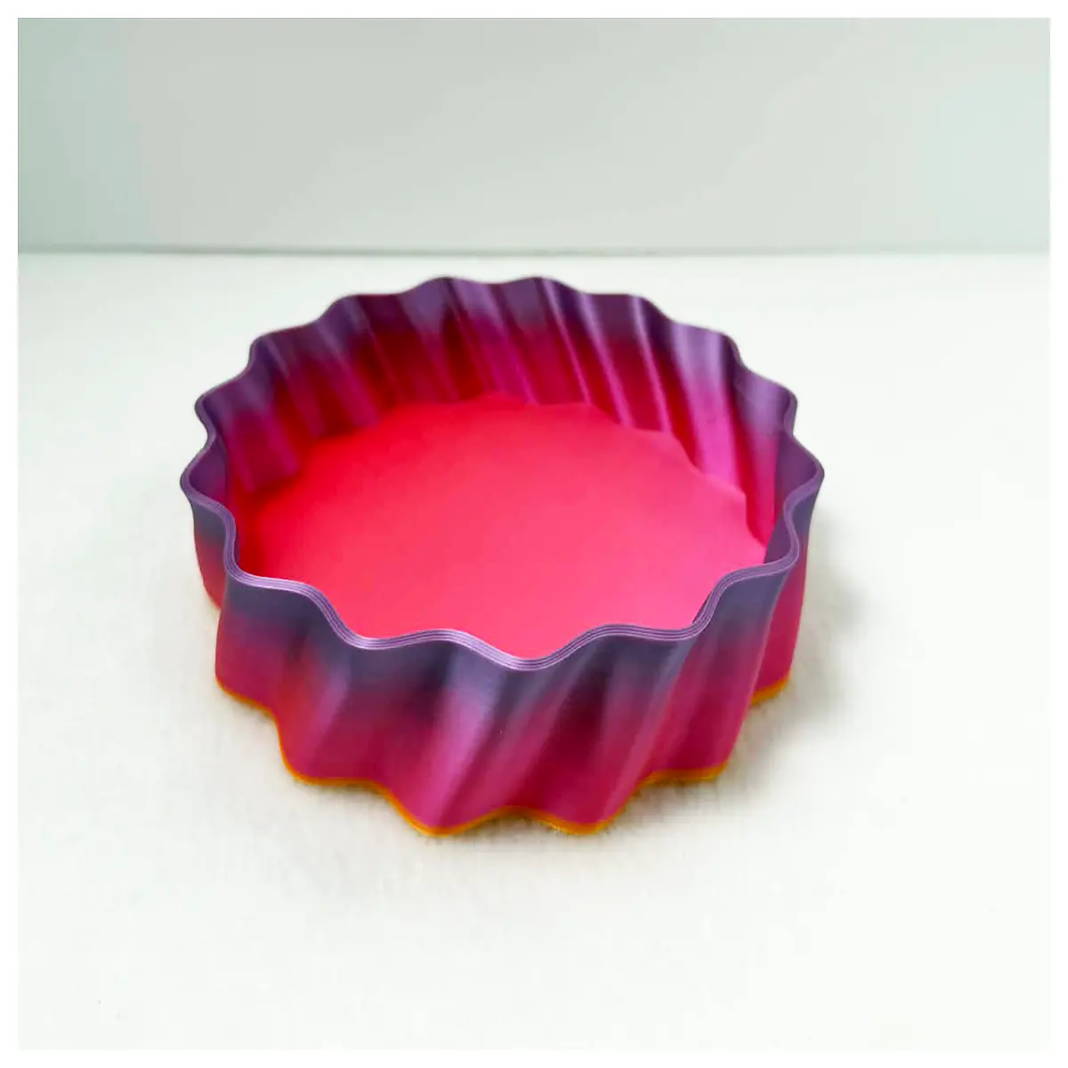 wavy storage tray organizer for desk vanity bathroom countertop multi compartment plastic cosmetic holder