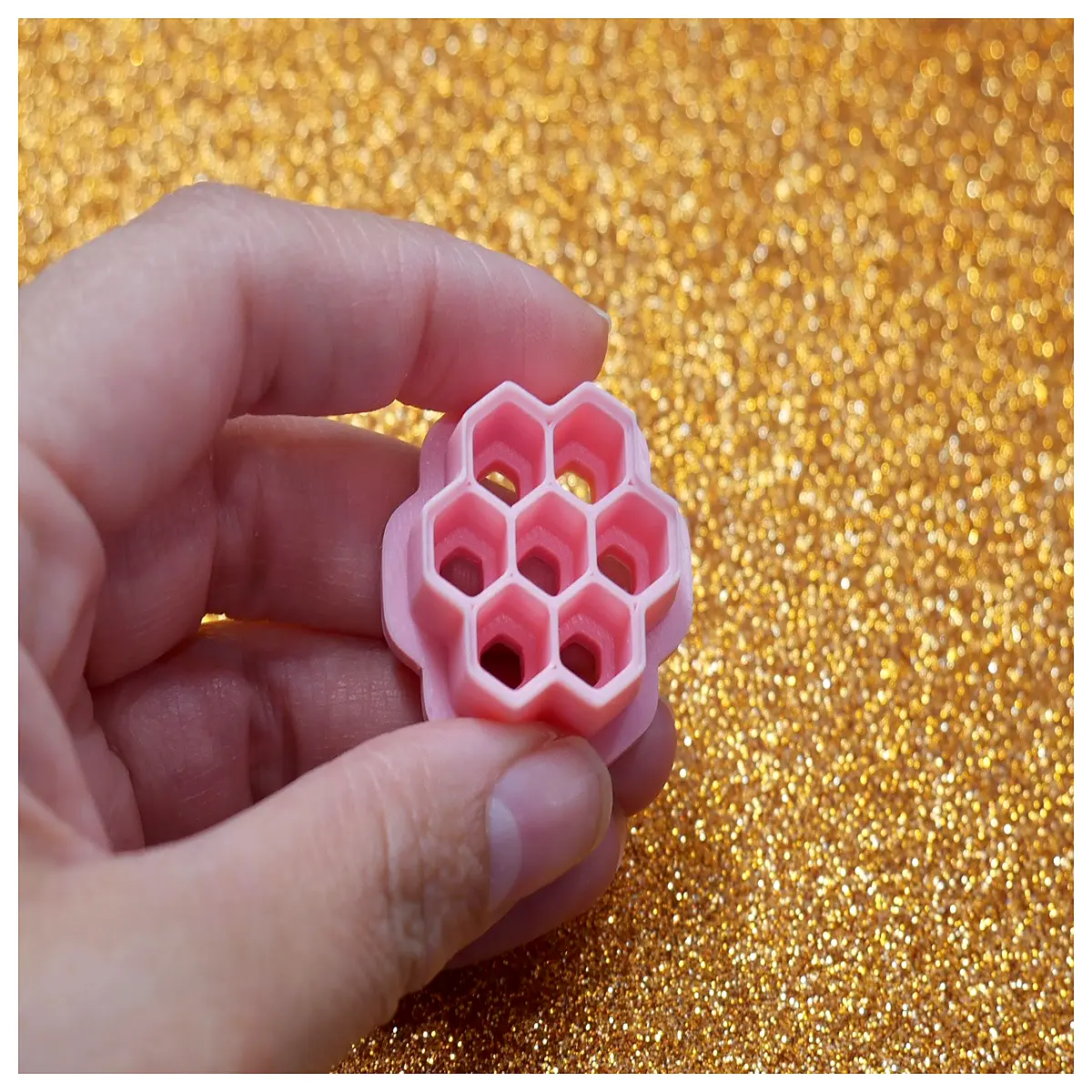 honeycomb polymer clay cutter stamp shape tool for jewelry making diy crafts