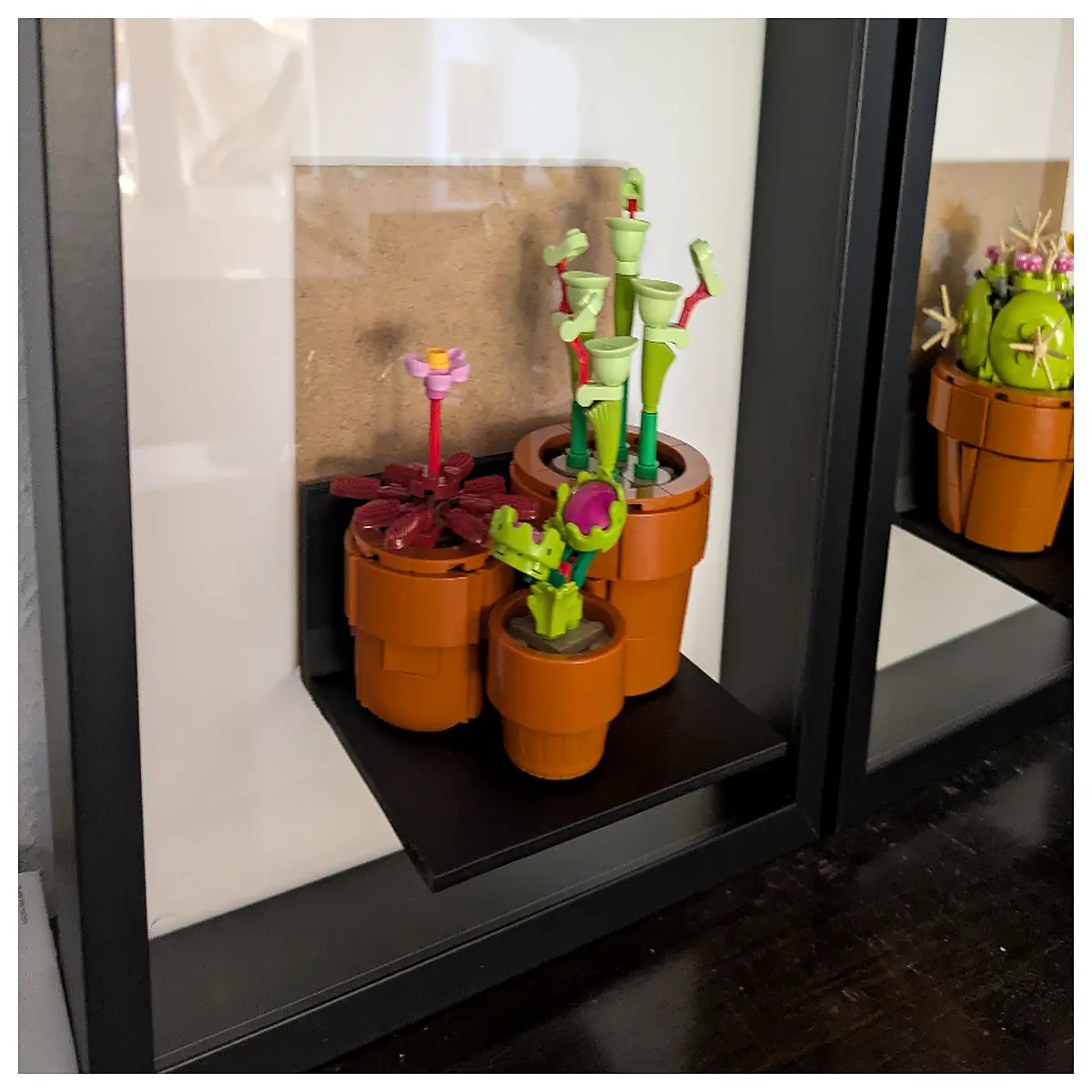 l3g0 plant frame holder for desk indoor greenery shelf decorative botanical art organizer