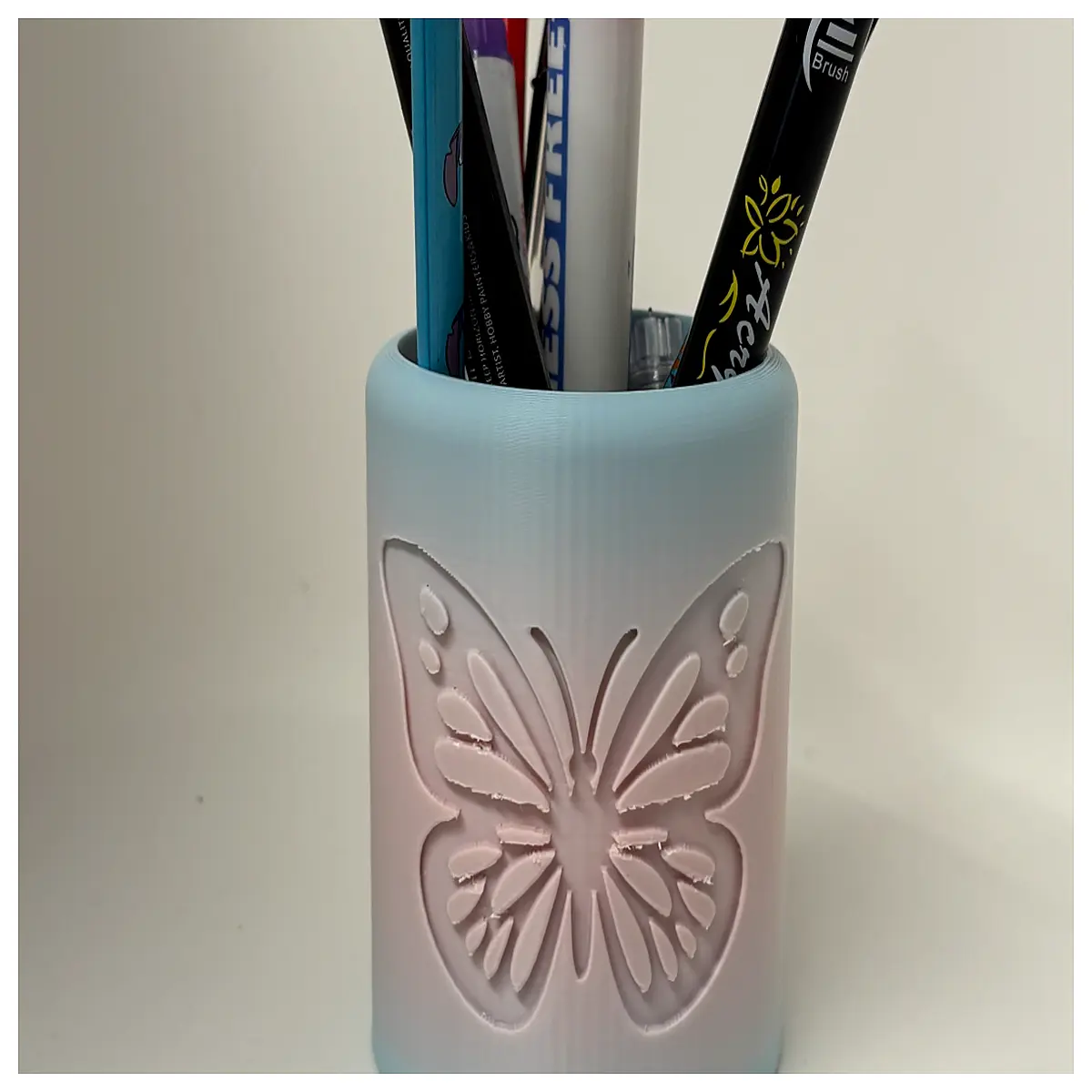 carved pen holder desk organizer for office supplies elegant stationery cup teachers