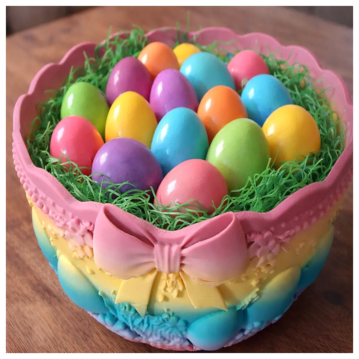 easter egg bowl ceramic chocolate bunny serving dish spring holiday party table decor kids