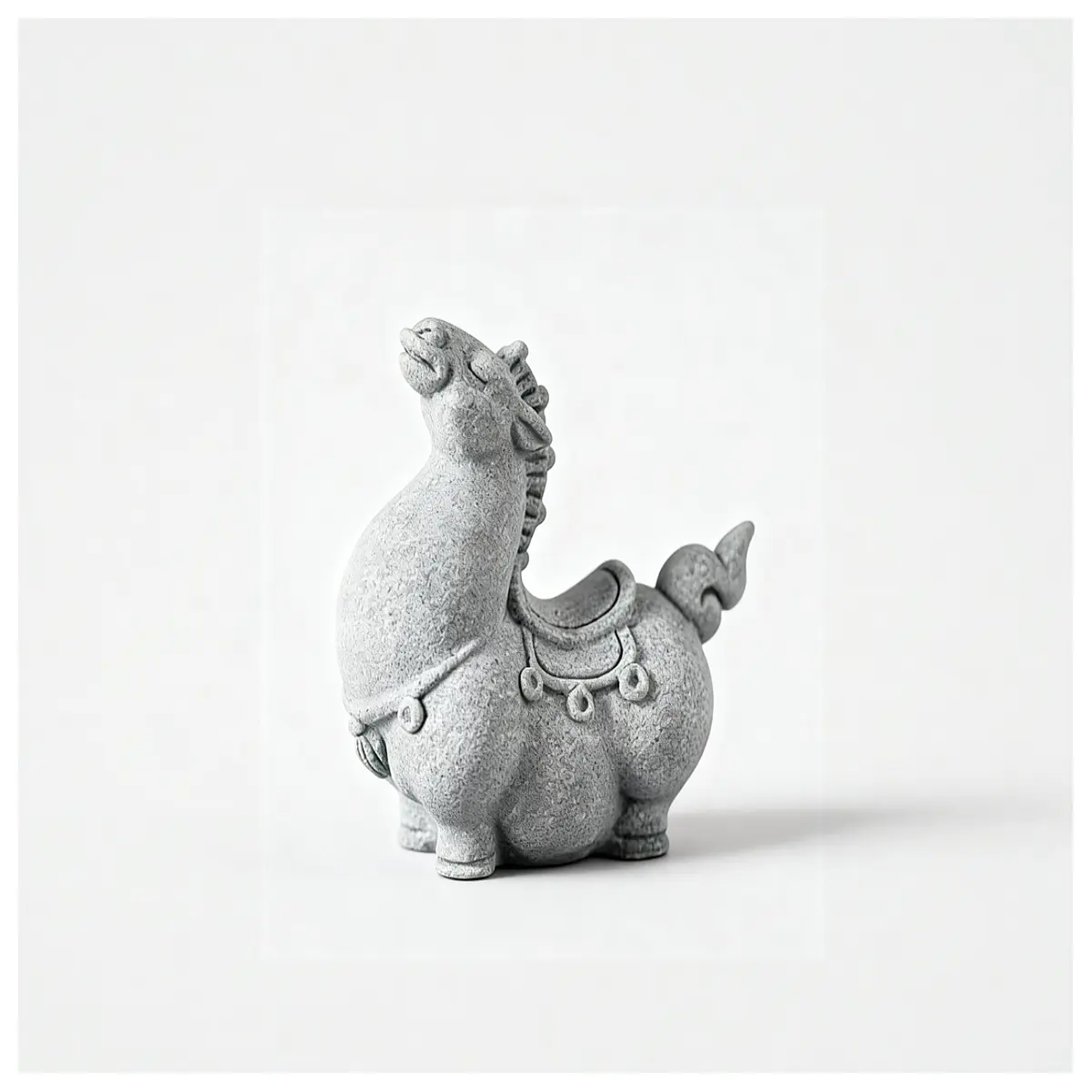 cute chinese zodiac horse figurine desktop aquarium plant pot ornament lucky success home decor