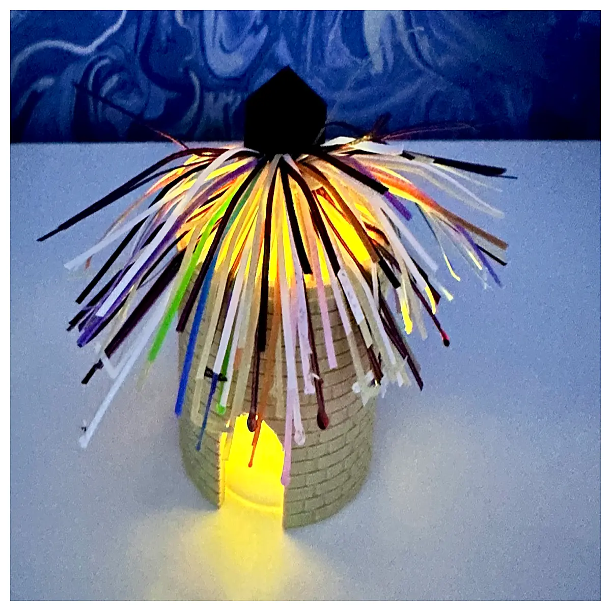 halloween hut tea candle holder spooky decor for party table centerpieces