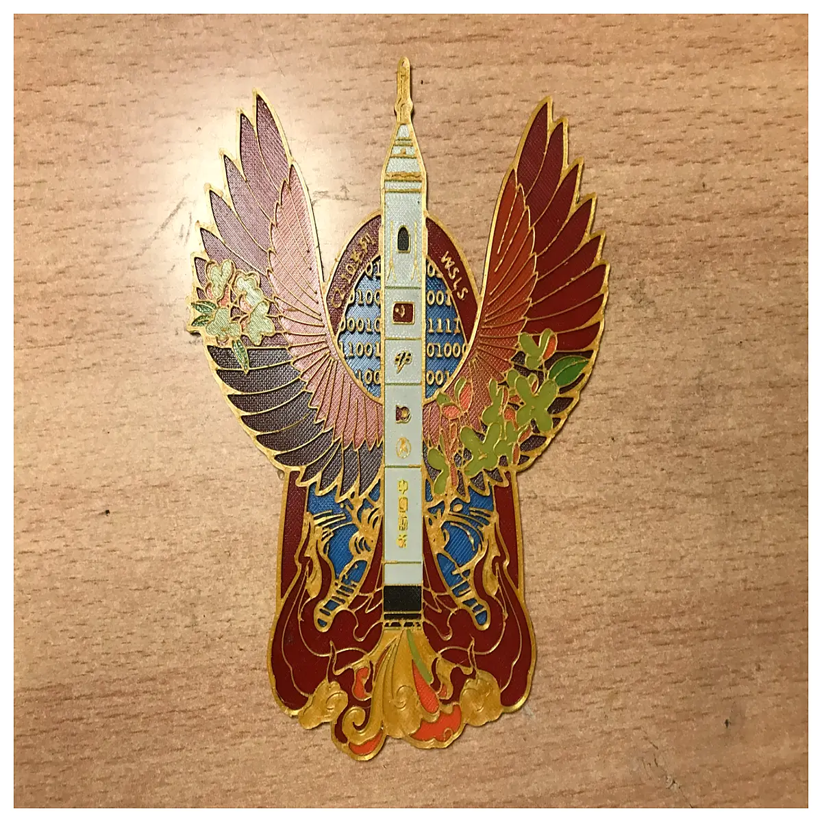 mengzhou chang zheng 10 max dynamic pressure low altitude demo flight commemorative badge pin