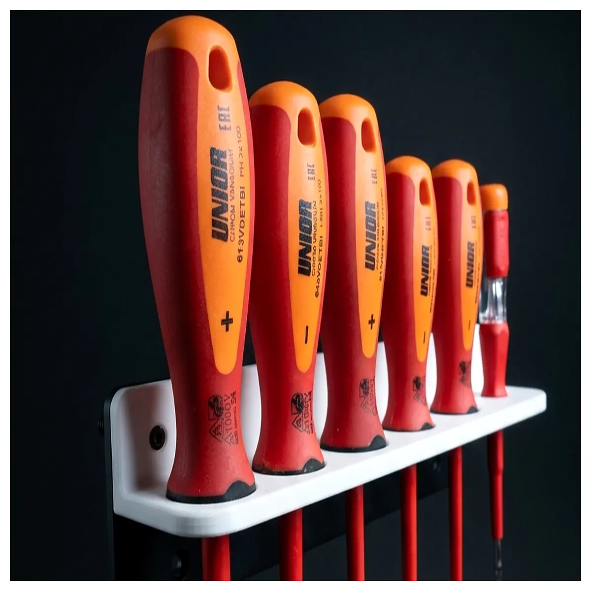 magnetic screwdriver holder wall mount organizer rack for workshop garage tool storage system magnetic strip