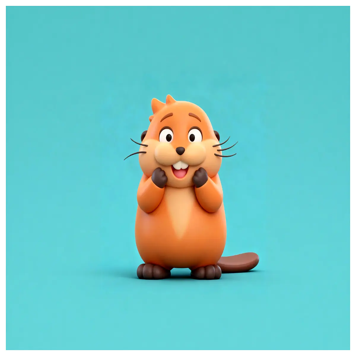 mbe beaver transformation movie merch plush doll collectible figure girls toy gift