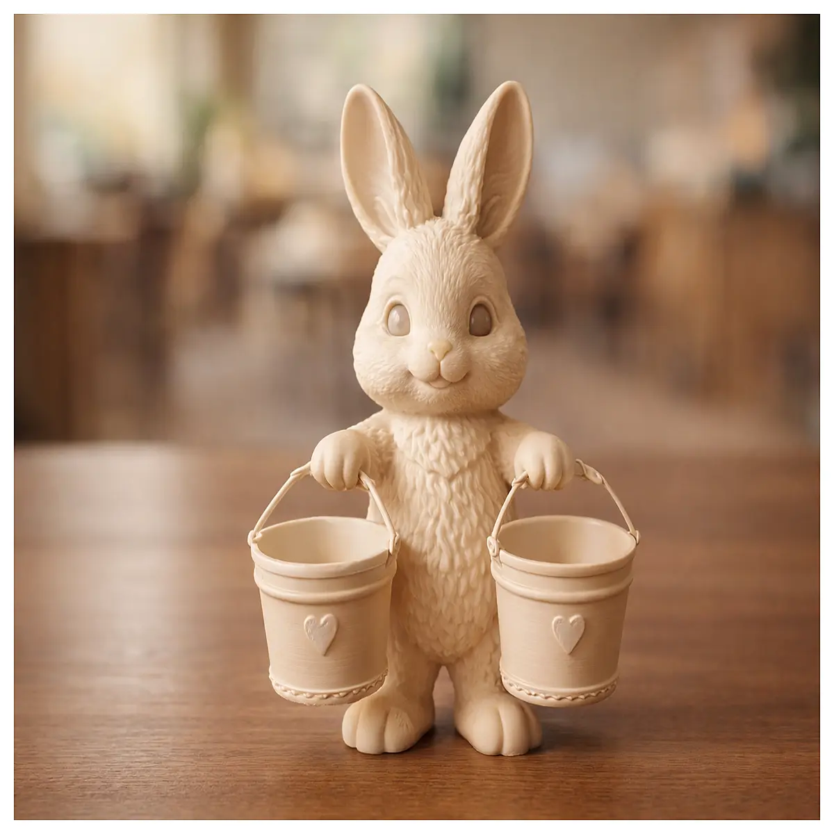 easter bunny decoration for home garden plastic rabbit figurine spring holiday party supplies cute plush toy for kids egg hunt