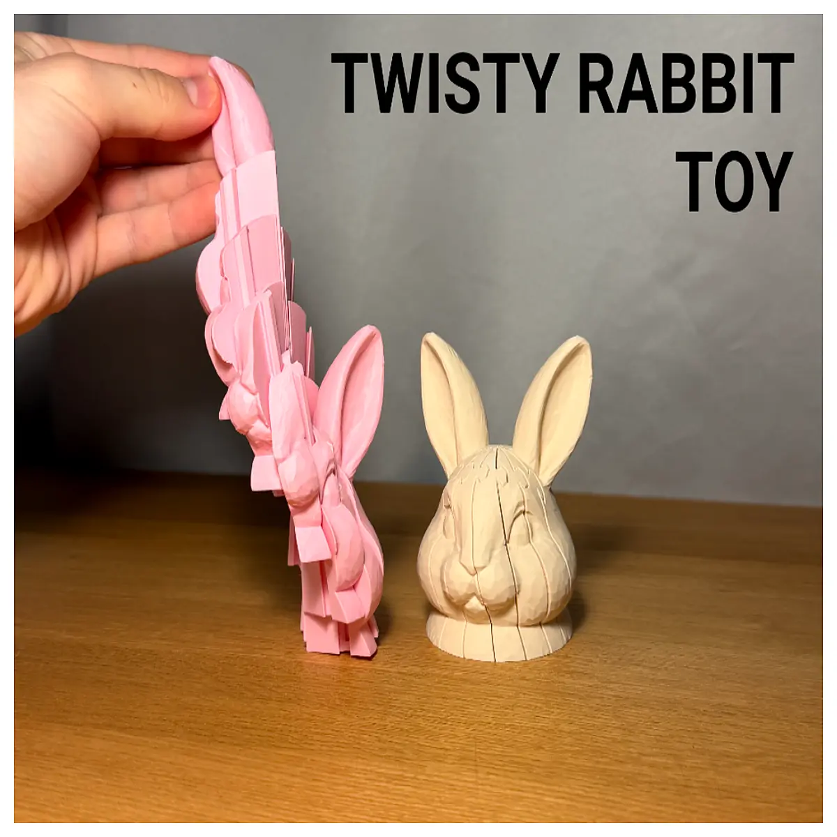 twistable stress relief bunny toy for anxiety relief and fidgeting fun