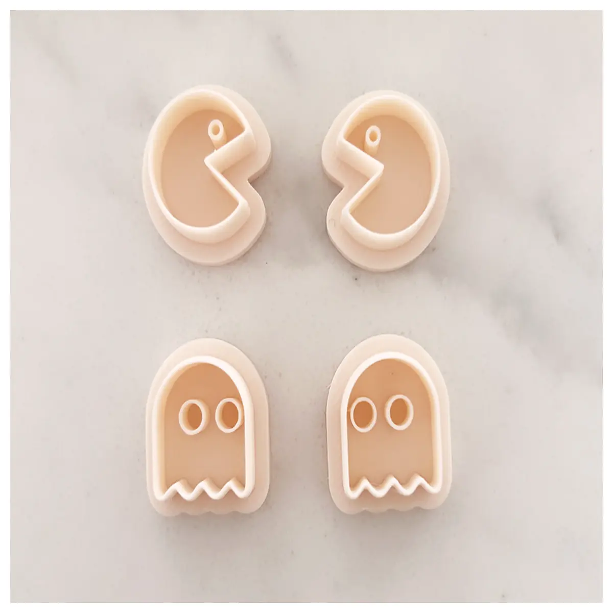 pac man polymer clay cutter die cookie stamp fondant shape tool for cake decorating and diy crafts