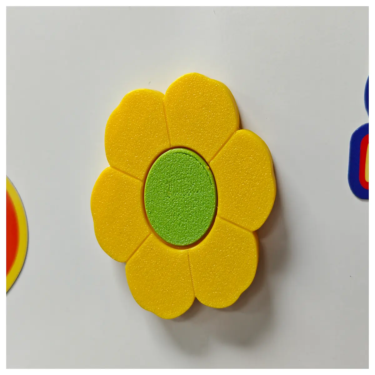 cute flower fridge magnet fidget spinner toy stress relief desk accessory