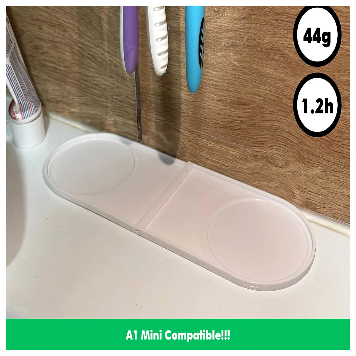 bathroom sink drip tray for toothbrush holder organizer non slip drainage mat