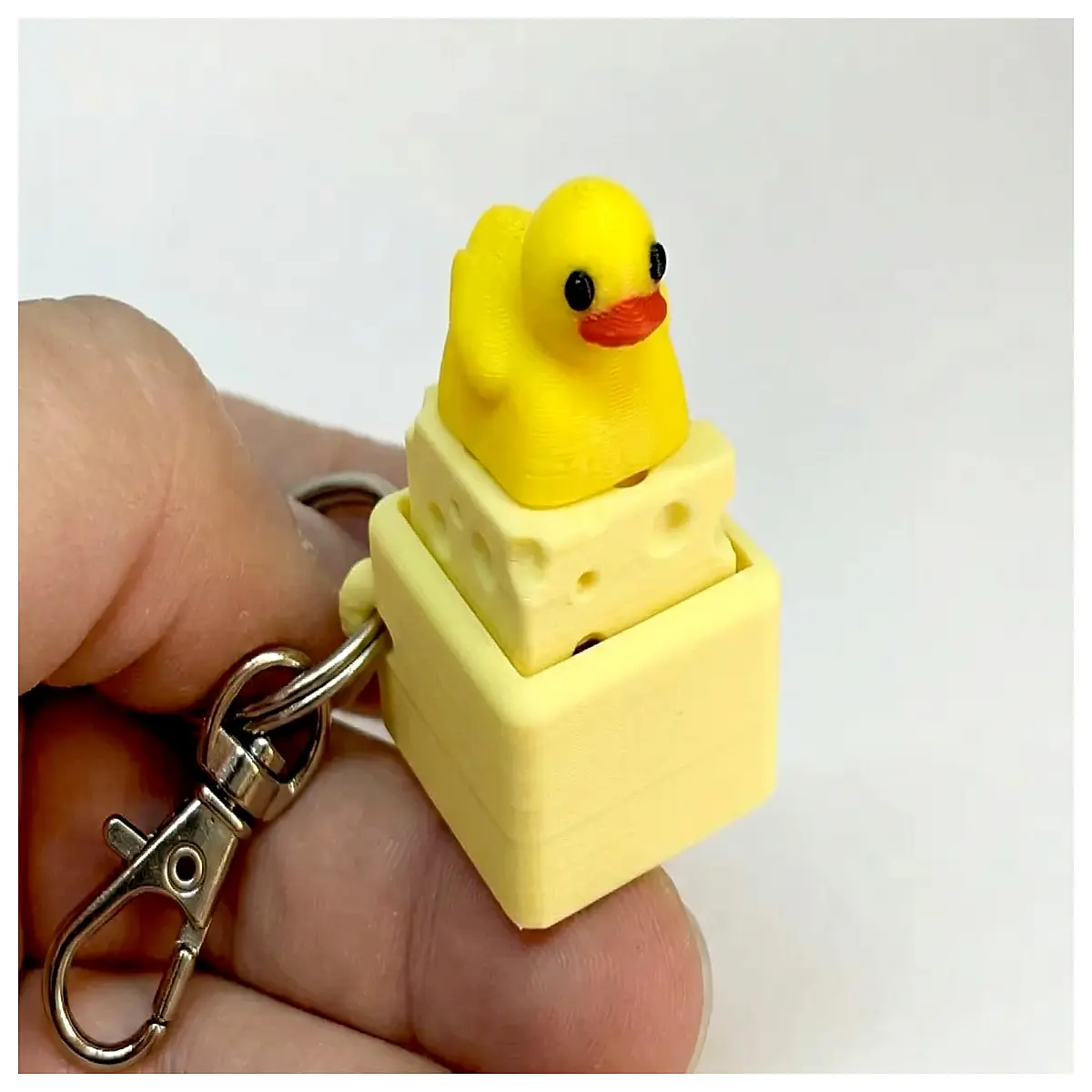 cute rubber duck squeaker toy for dogs interactive chew toy pet training clicker