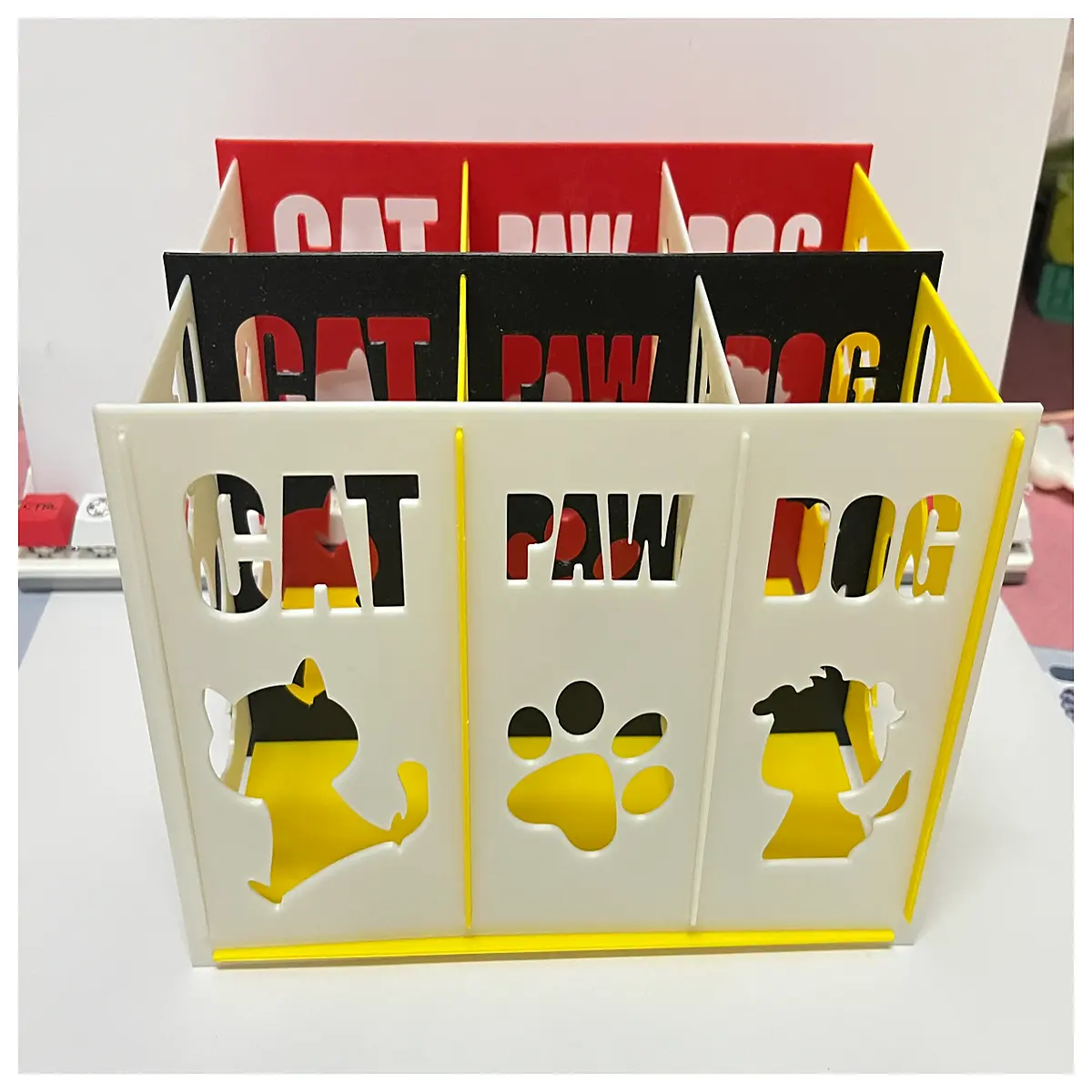 desktop organizer for office supplies easy assembly storage box with pen holder