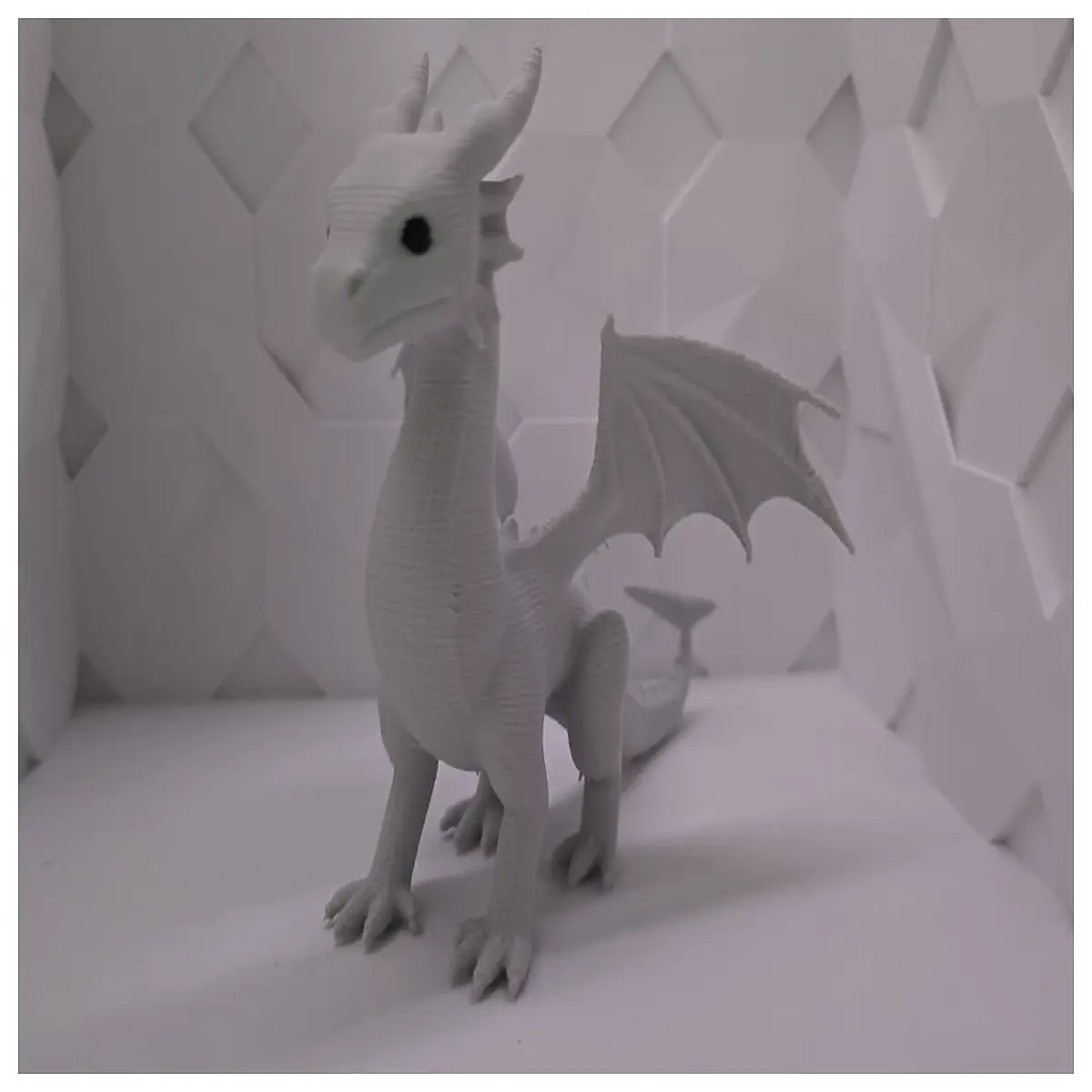 knitted dragon plush toy small fantasy creature soft stuffed animal for kids bedroom decor collectible gift