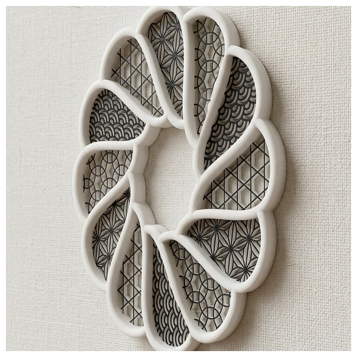 rope pattern japanese style monochrome single color fabric textile design
