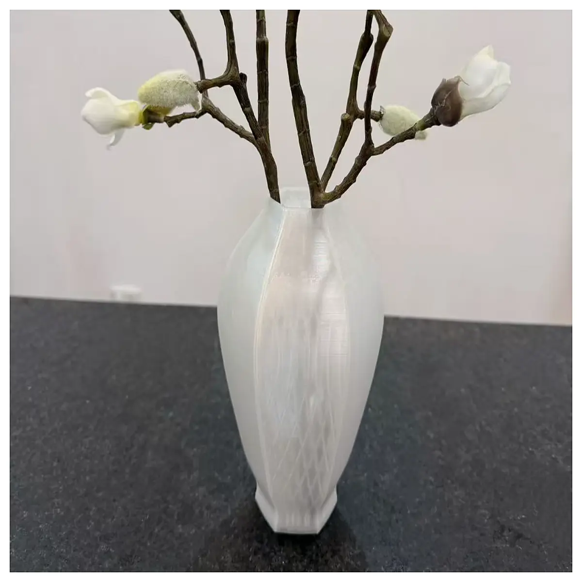 modern geometric ceramic vase for home decor abstract polygon sculpture centerpiece minimalist living room table decoration