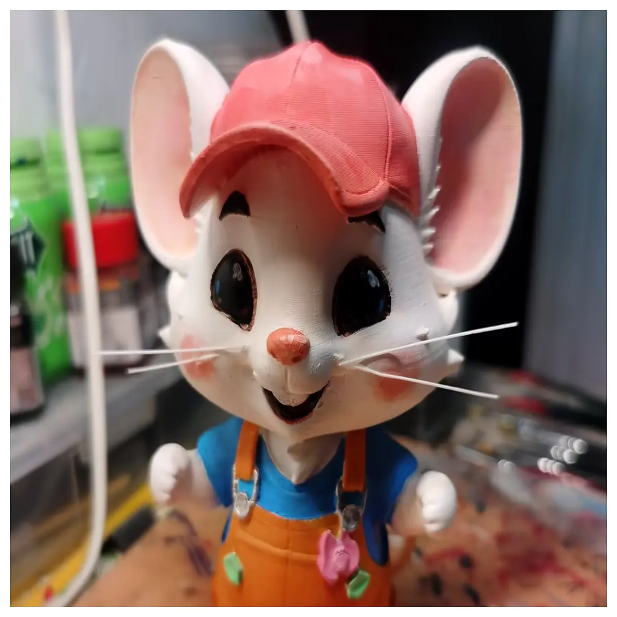 cute cartoon plush toy kawaii animal keychain bag charm funny desktop figurine for kids room decor