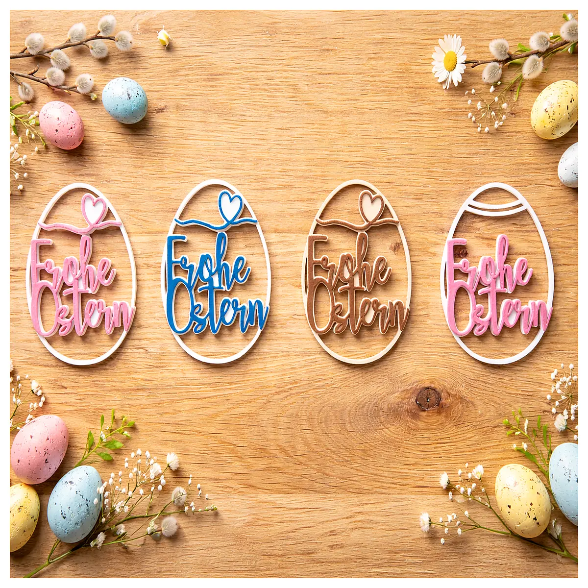 easter egg hanging ornament decorations for home tree craft gift