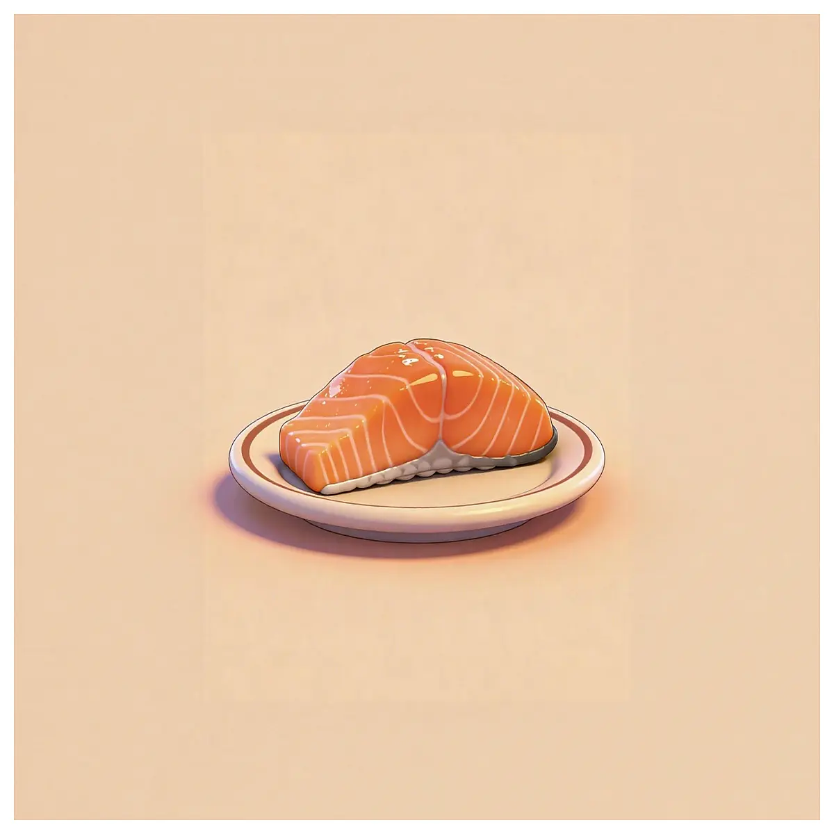 miniature realistic salmon toy for kids pretend play coloring set