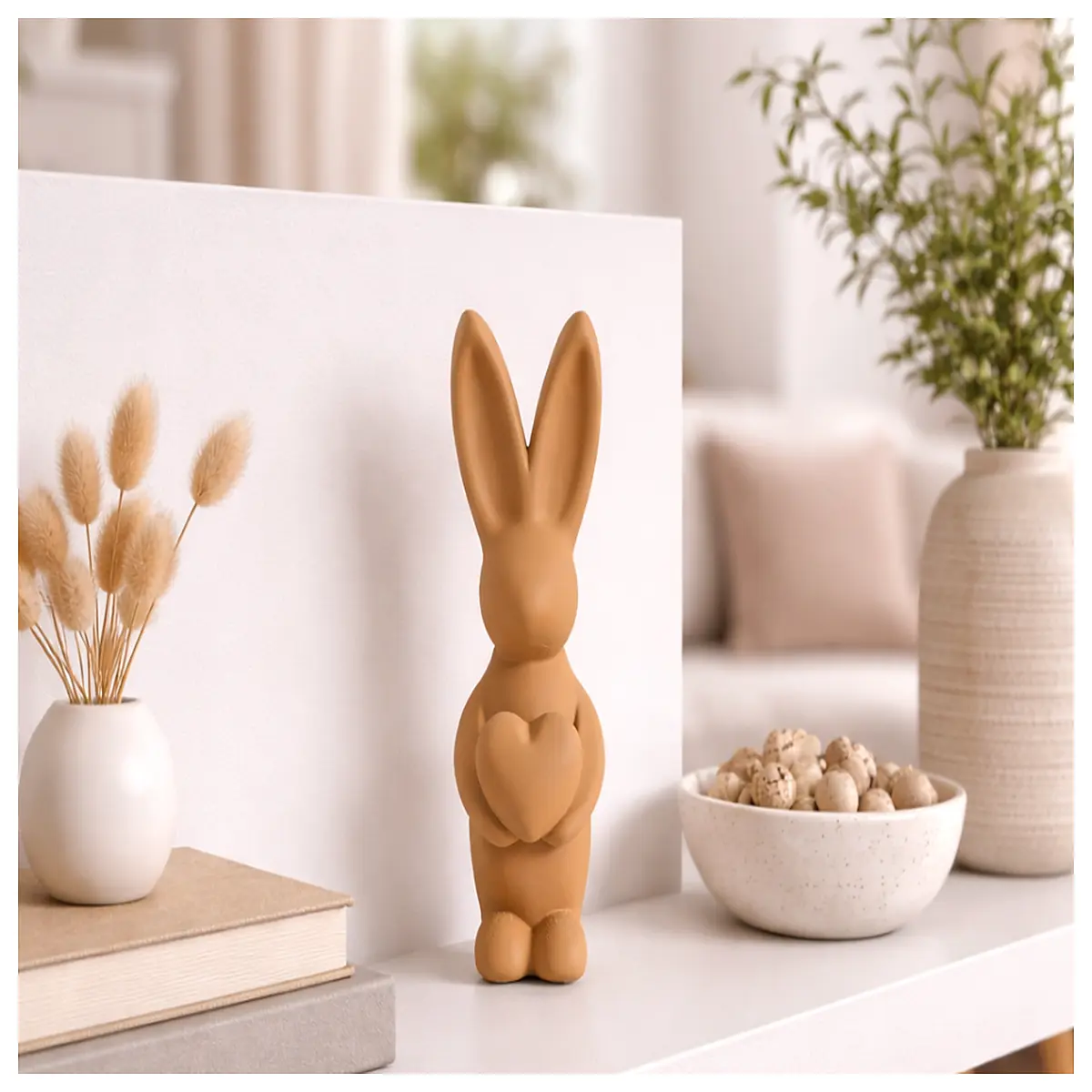 cute plastic easter bunny decoration hollow chocolate egg rabbit toy for kids party favor spring holiday home decor