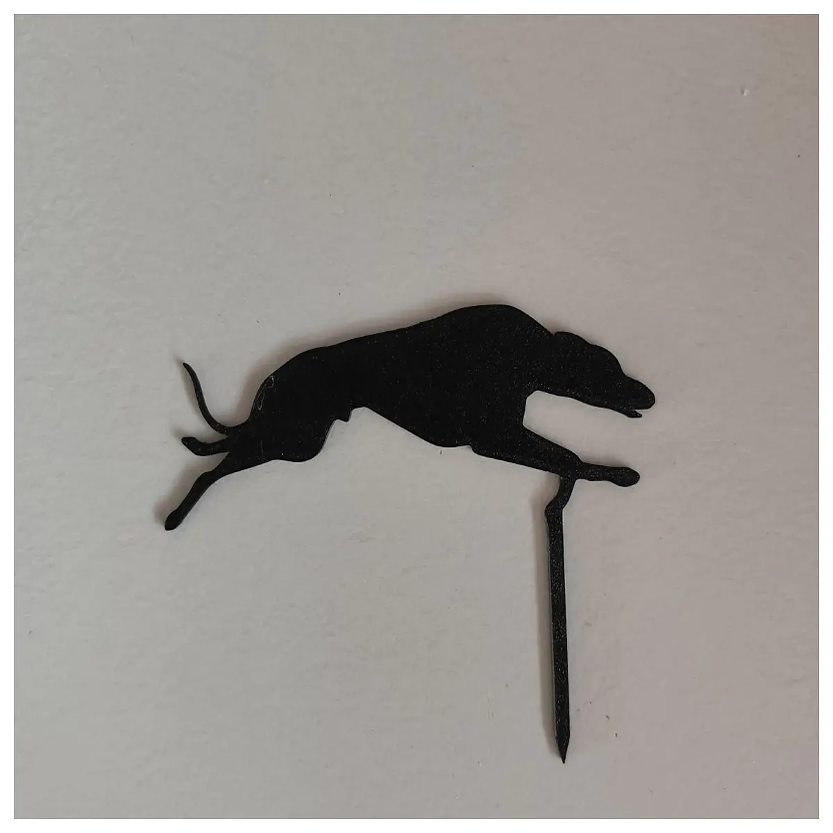 greyhound dog birthday cake topper figurine whippet puppy pet lover gift decoration