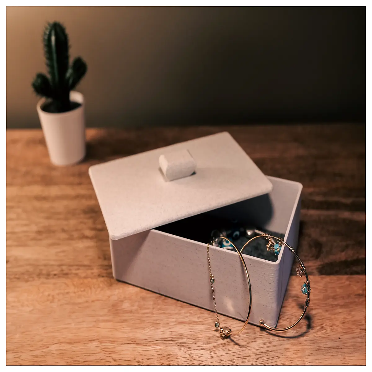 small plastic storage box with lid for desk organization clear cosmetic container with removable insert divider