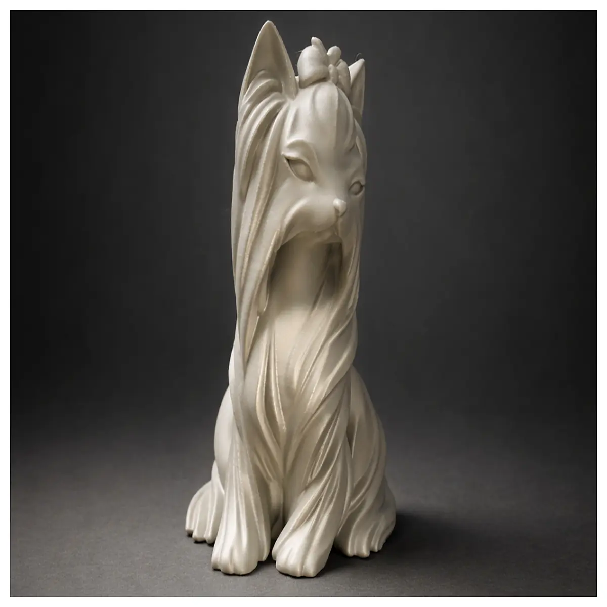 minimalist jack russell terrier statue home decor modern dog figurine for shelf living room accent