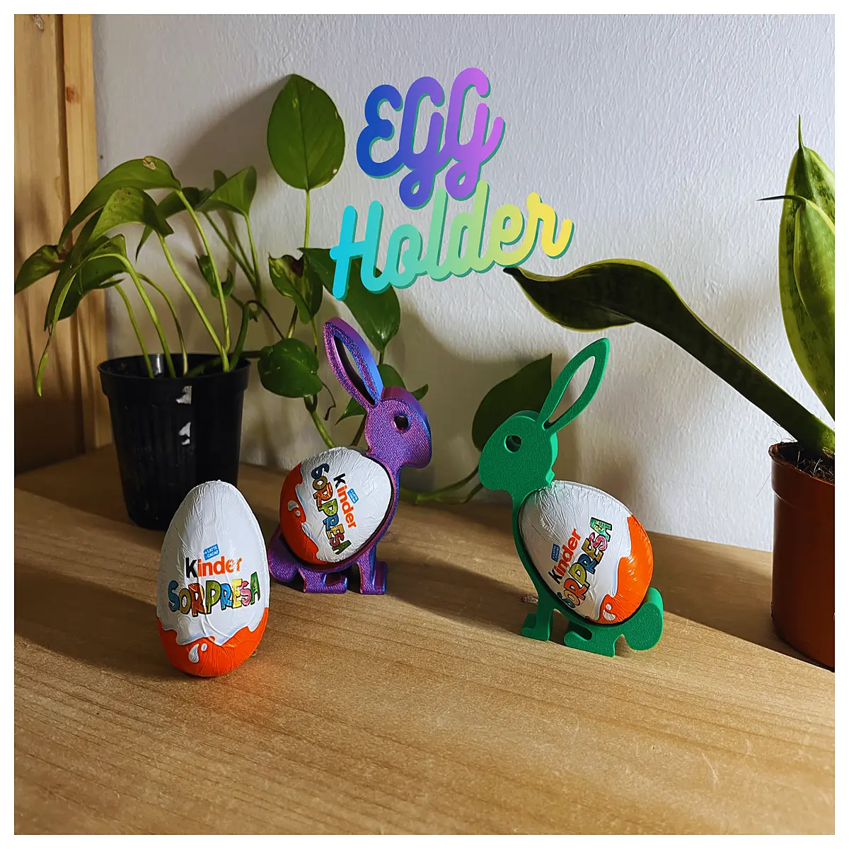 cute bunny rabbit egg holder tray for breakfast table decor kitchen organizer storage