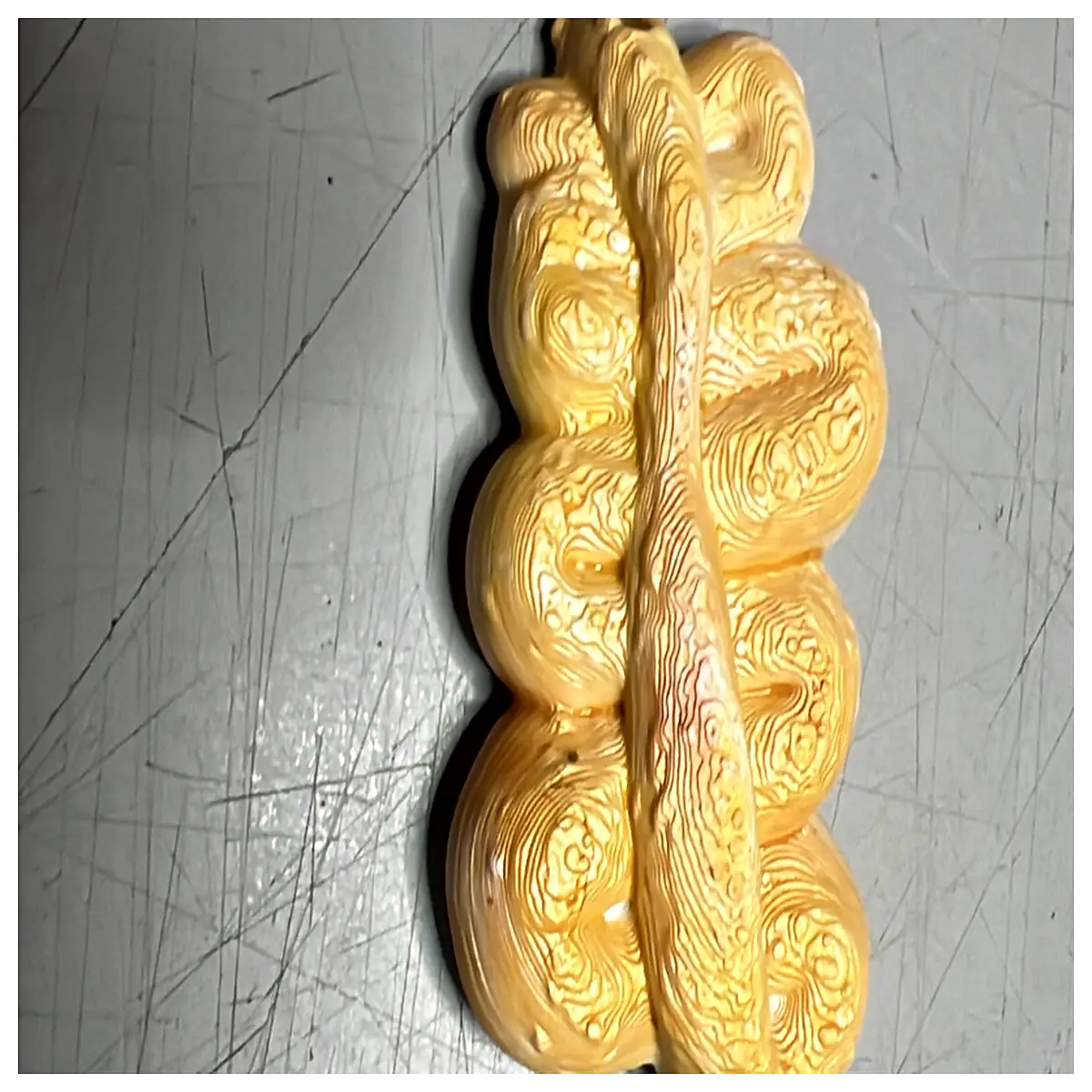 authentic sicilian mafalda bread loaf traditional italian artisanal bakery fresh baked sourdough style soft crust homemade pasta shape bread