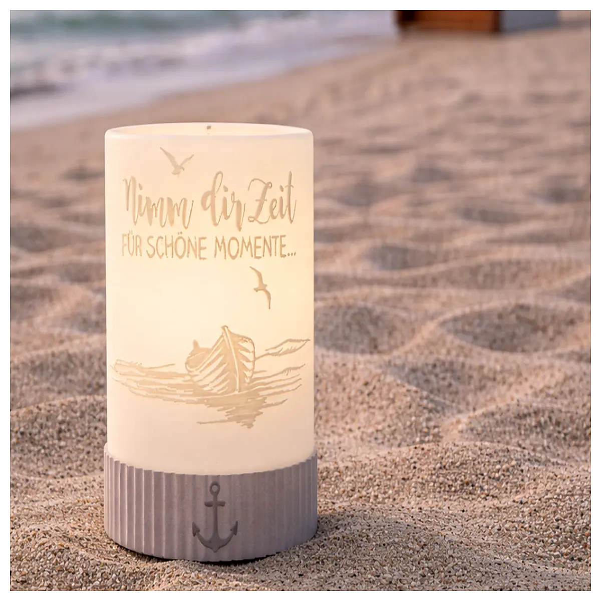 home decor candle holder beachy vibe nautical centerpiece for dining table