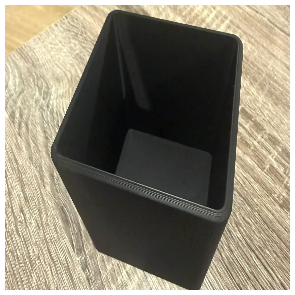 square pen holder desk organizer acrylic cube storage box for office supplies