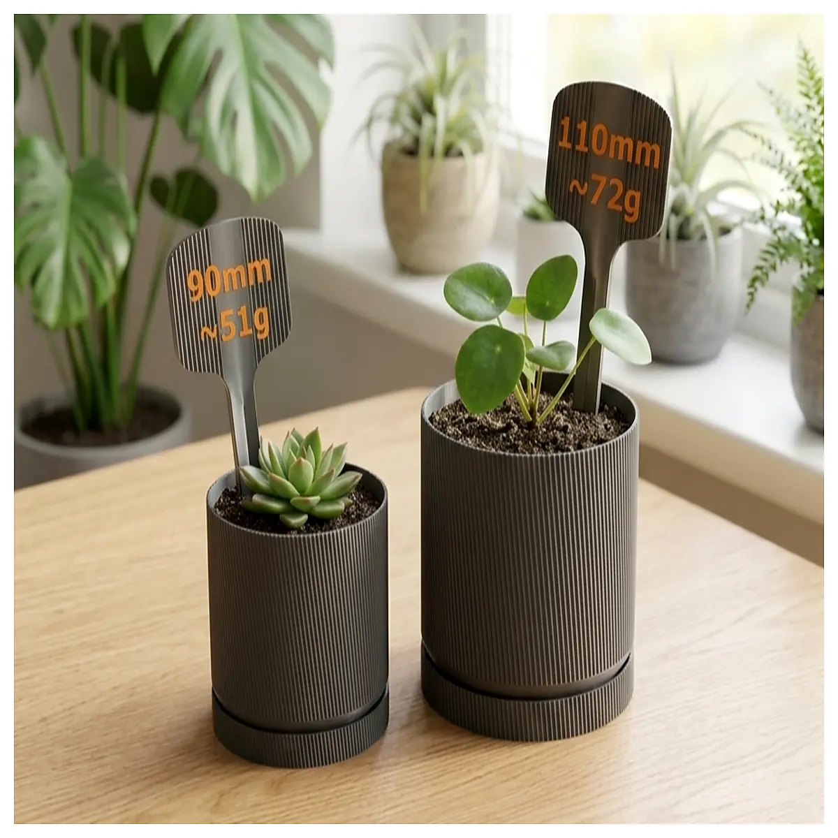 lightweight plastic flower pots 90mm 110mm for indoor plants succulents cactus small nursery seedling trays home garden decor