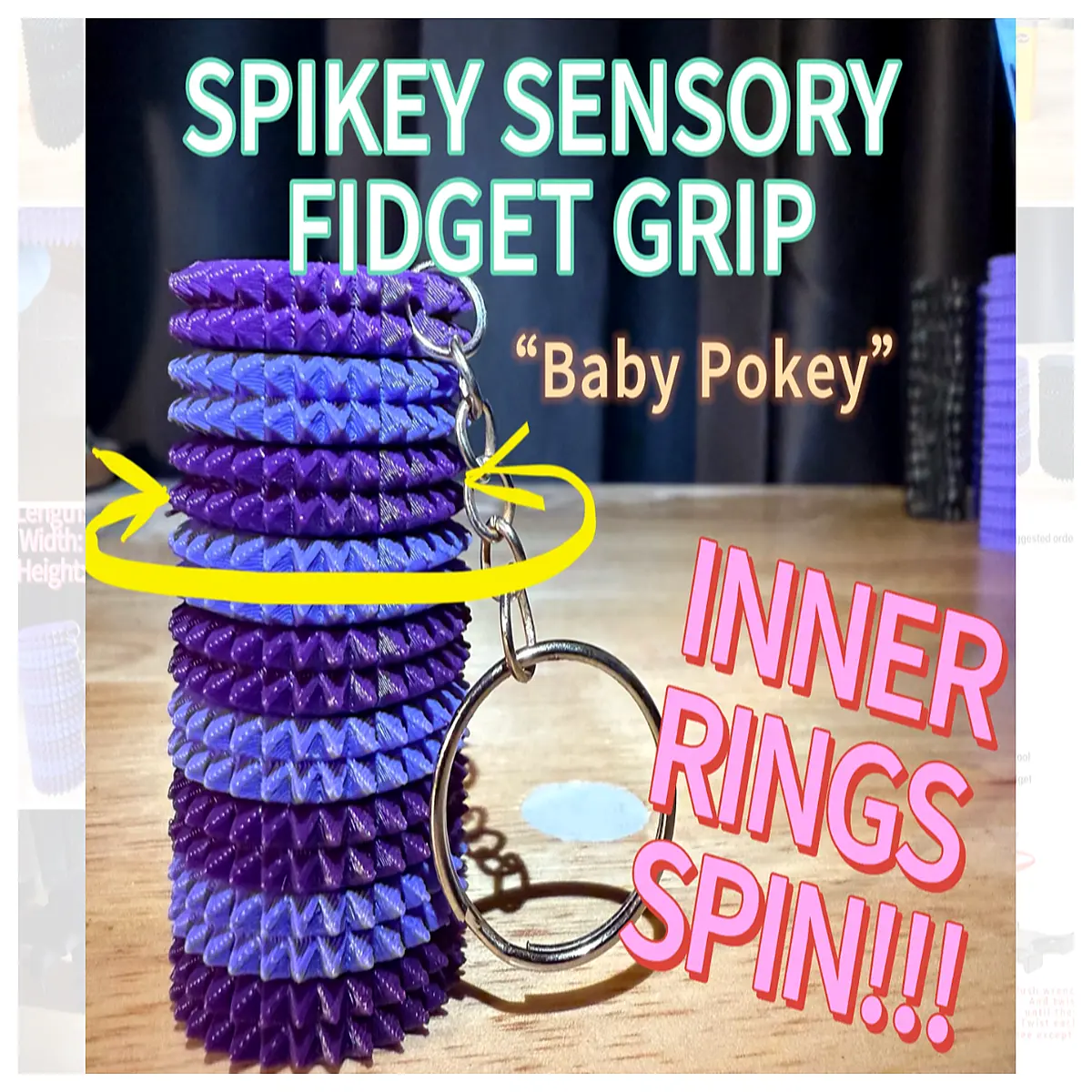 baby sensory rolling toy with spikes for tactile stimulation and motor skills development