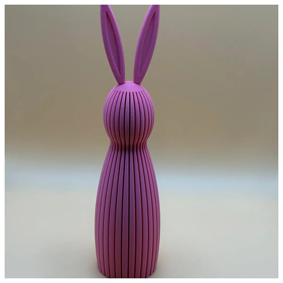 pastel monochrome bunny plushie two tone easter rabbit decoration minimalist spring holiday kids