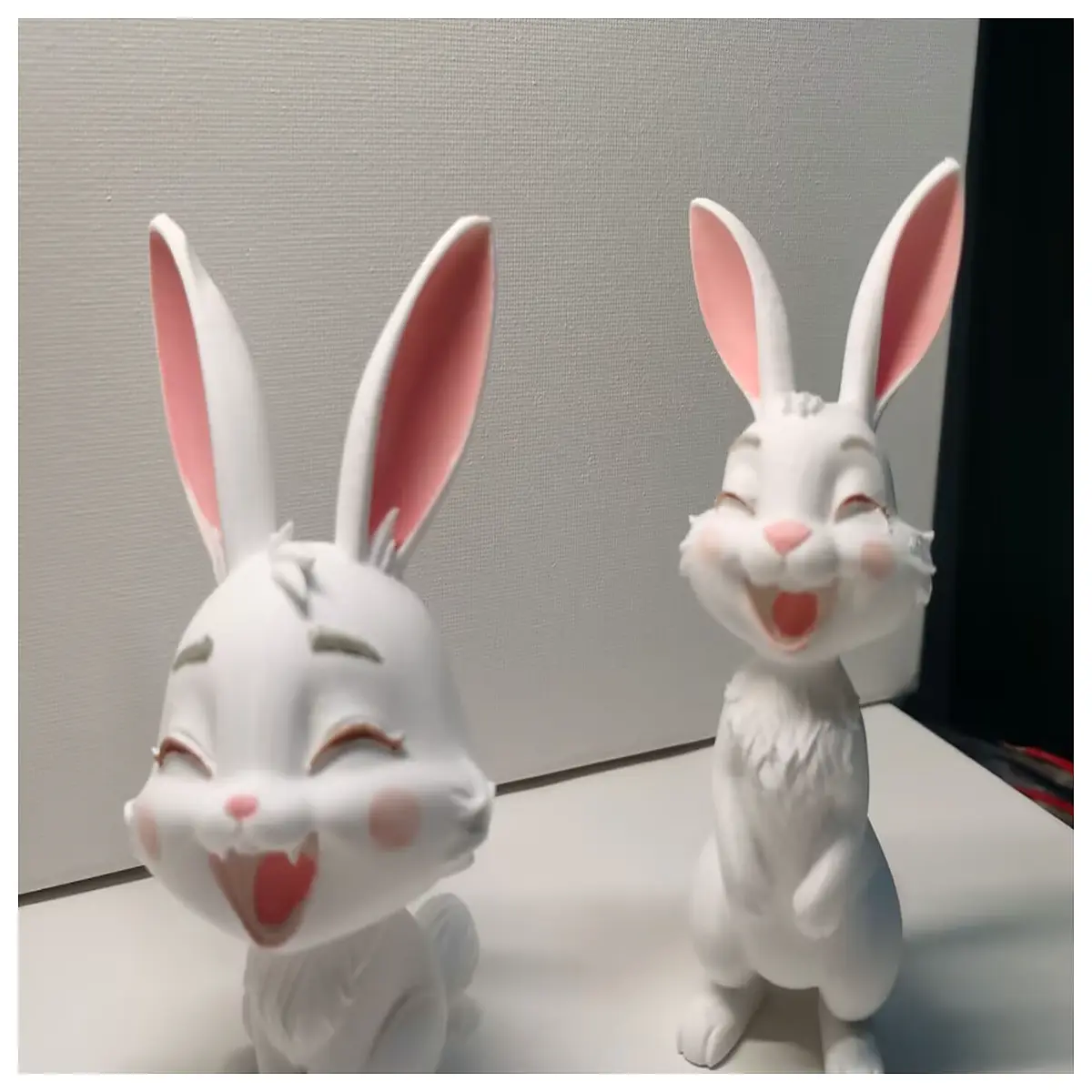 cute laughing bunny plush toy funny rabbit stuffed animal for kids happy cartoon rabbit doll gift