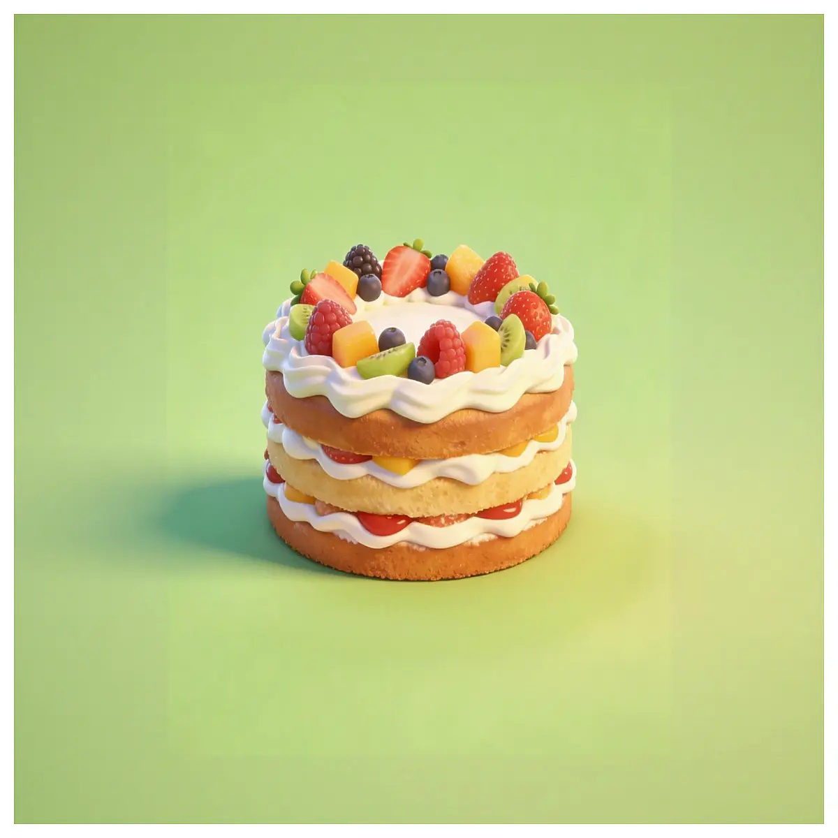 miniature realistic fruit cake toy set for kids pretend play coloring activity educational dollhouse accessories