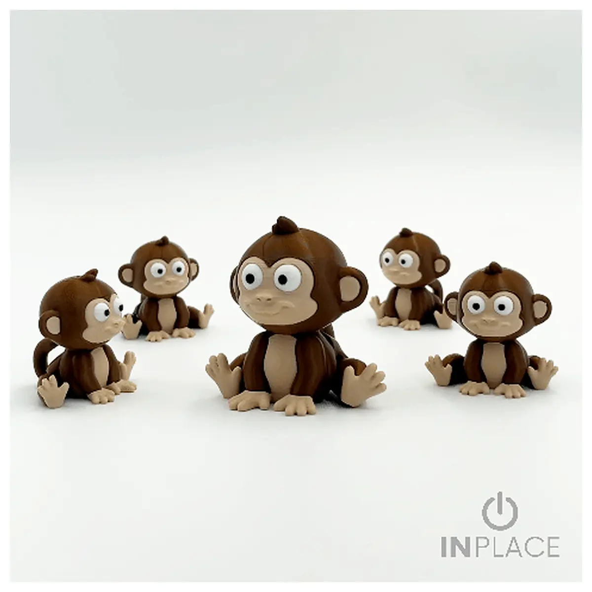 cute articulated monkey plush toy posable animal figure for kids soft jointed stuffed monkey doll
