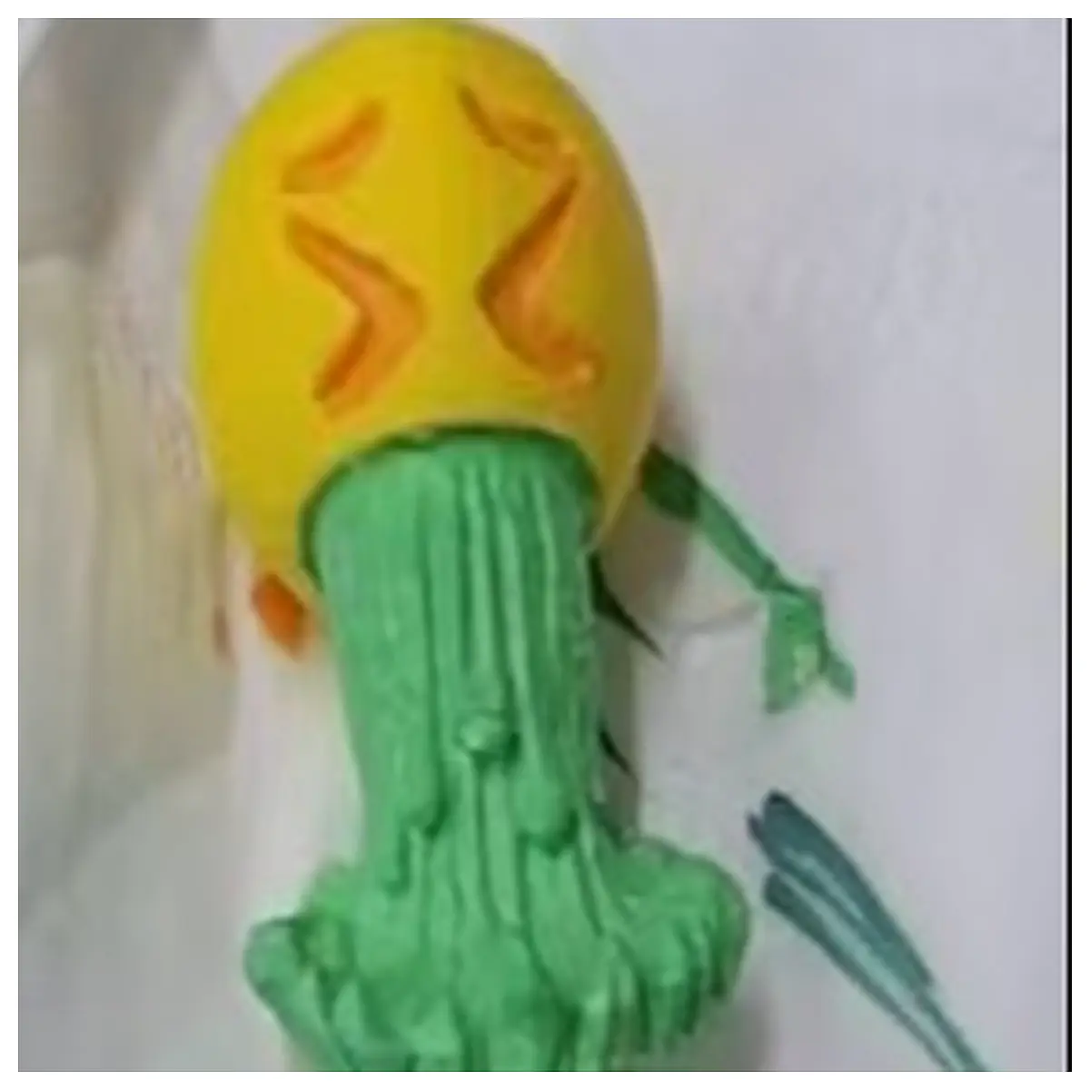 vomit yellow bean sticker funny throwing up face reaction pack