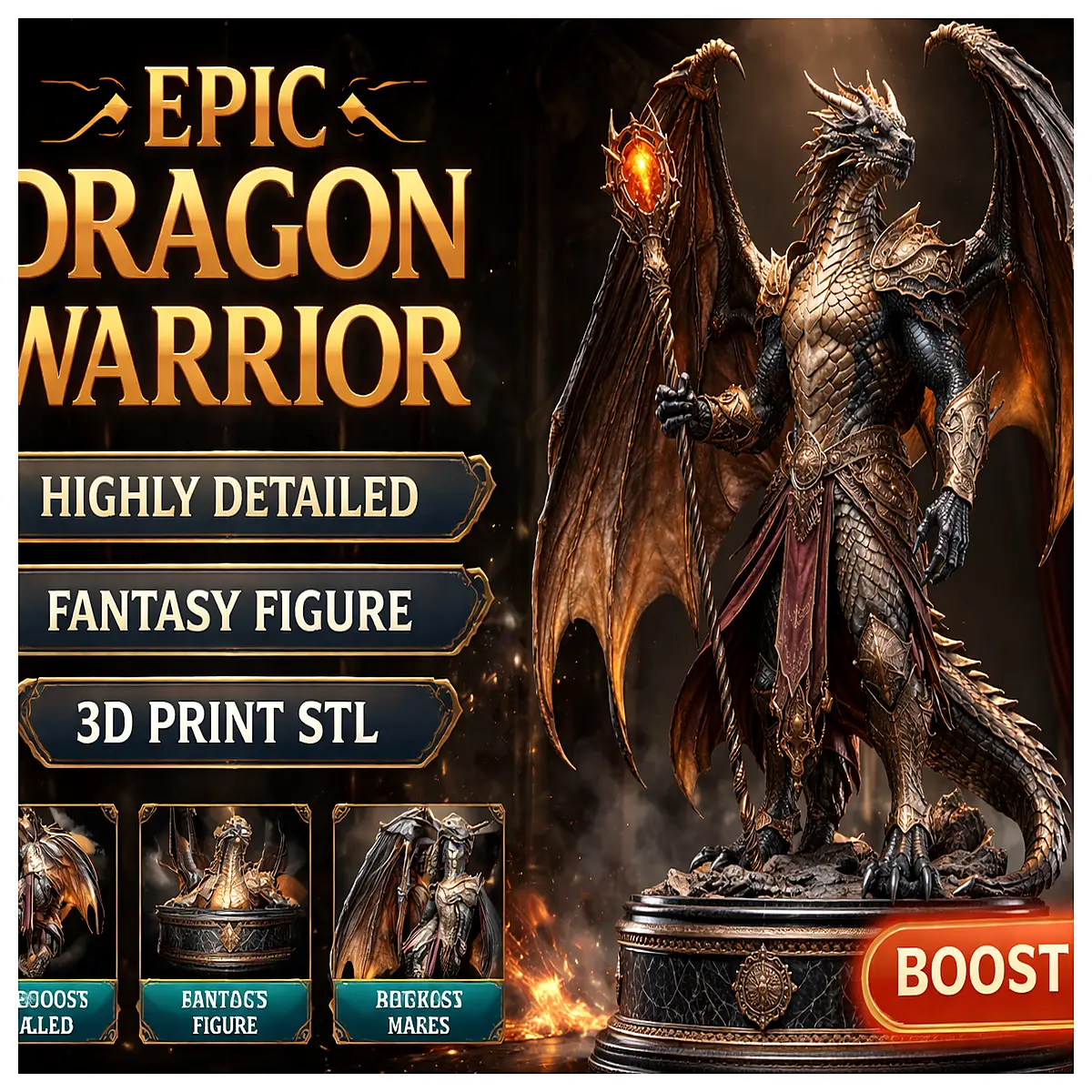 detailed fantasy dragon figurine with collectible for gaming table decoration