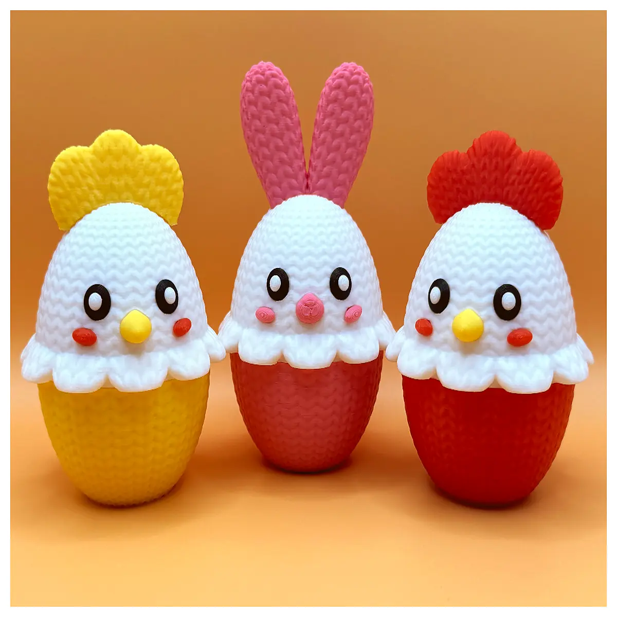 knitted style easter egg money box piggy bank kids holiday savings